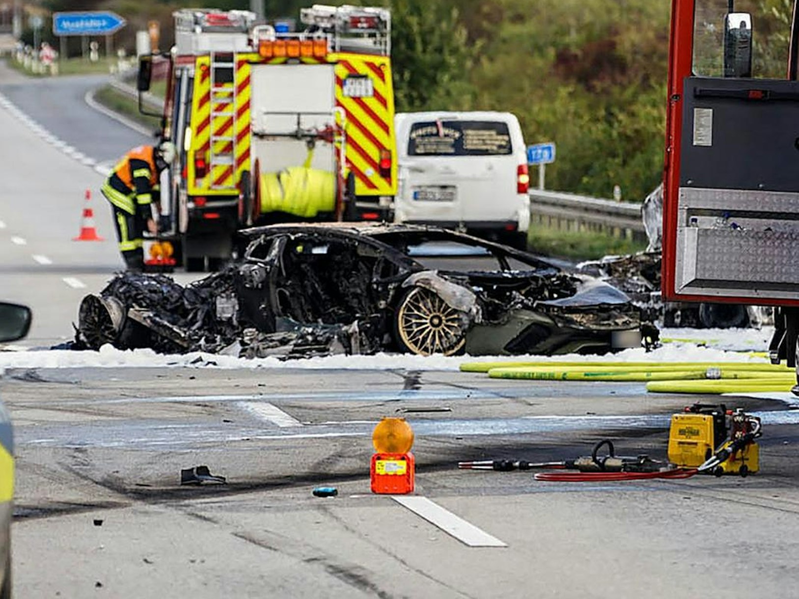 Unfallstelle in Hofheim am Taunus