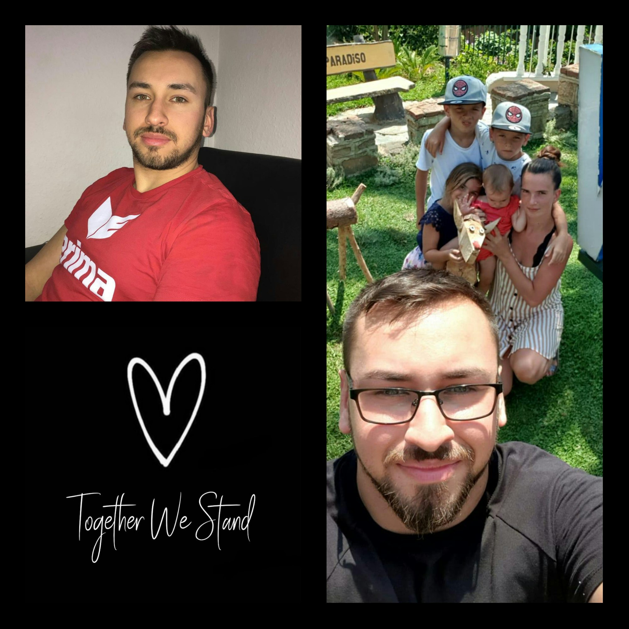 Familienvater Collage Spendenseite