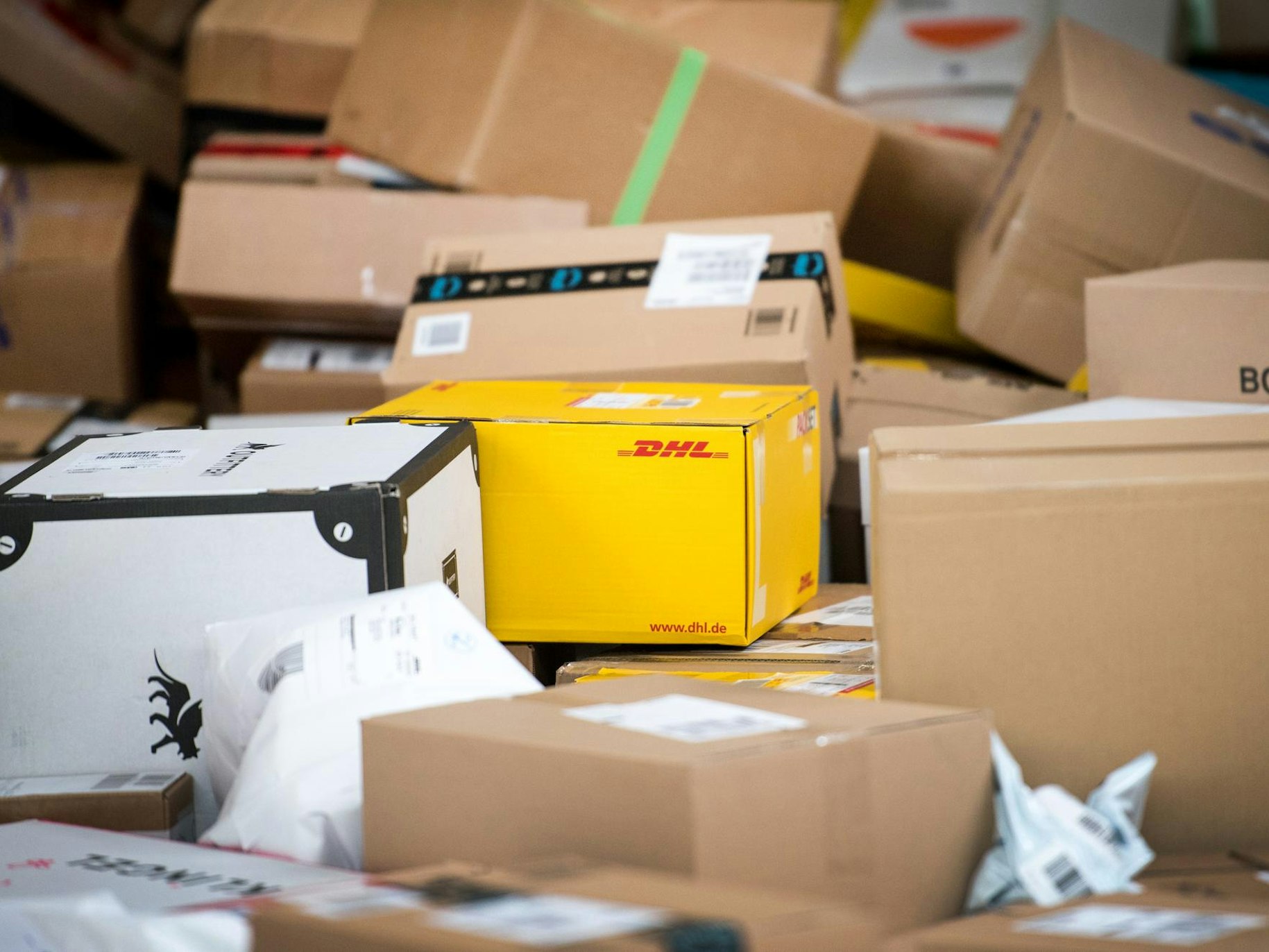 Pakete stapeln sich