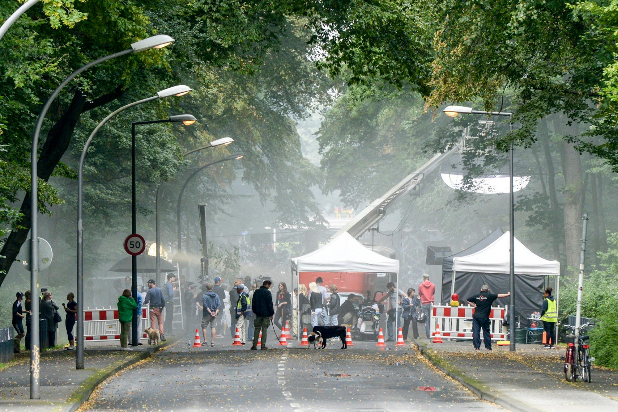 Filmaufnahmen in der Kitschburger Straße