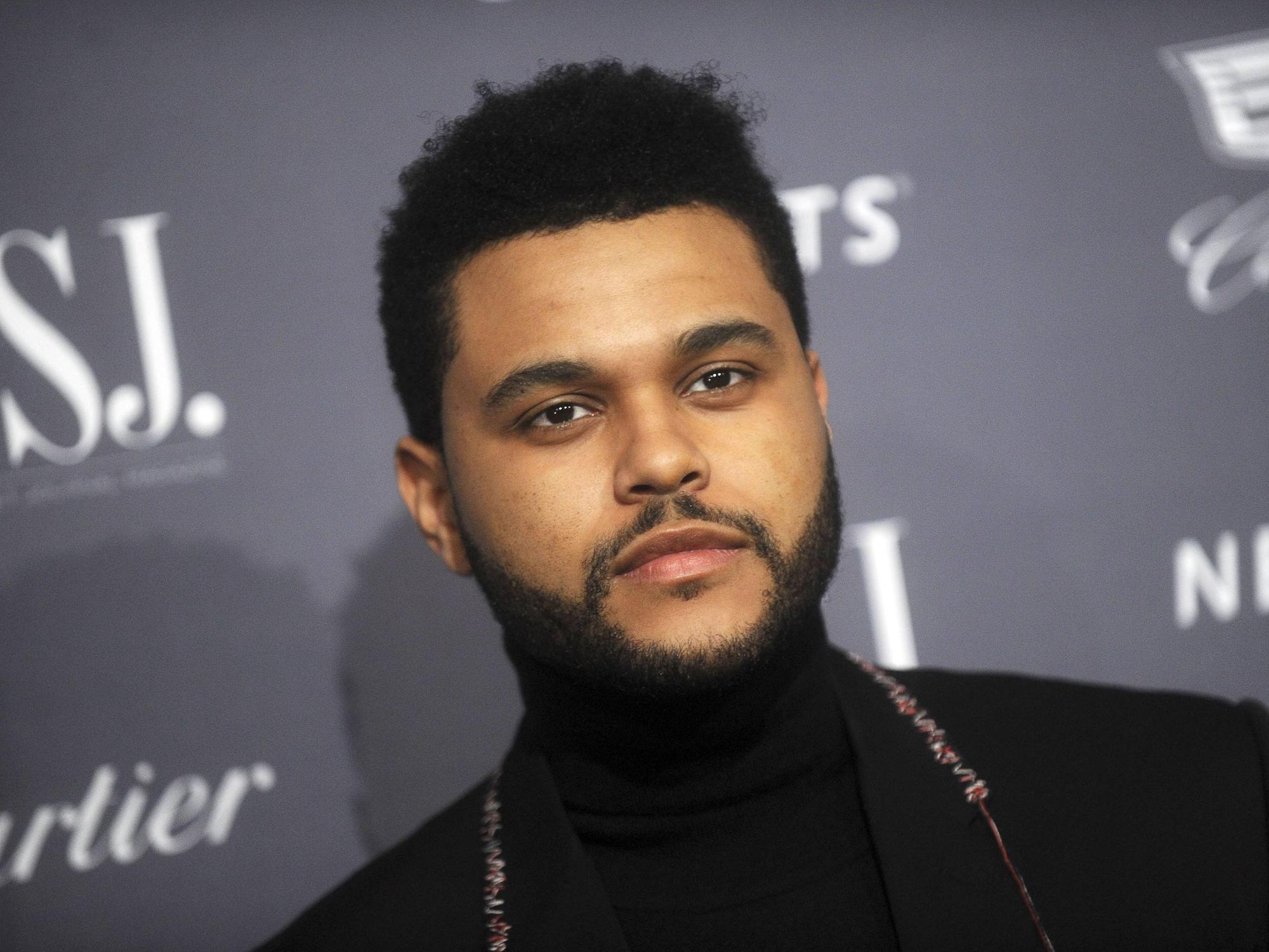 The Weeknd bei einer Preisverleihung.