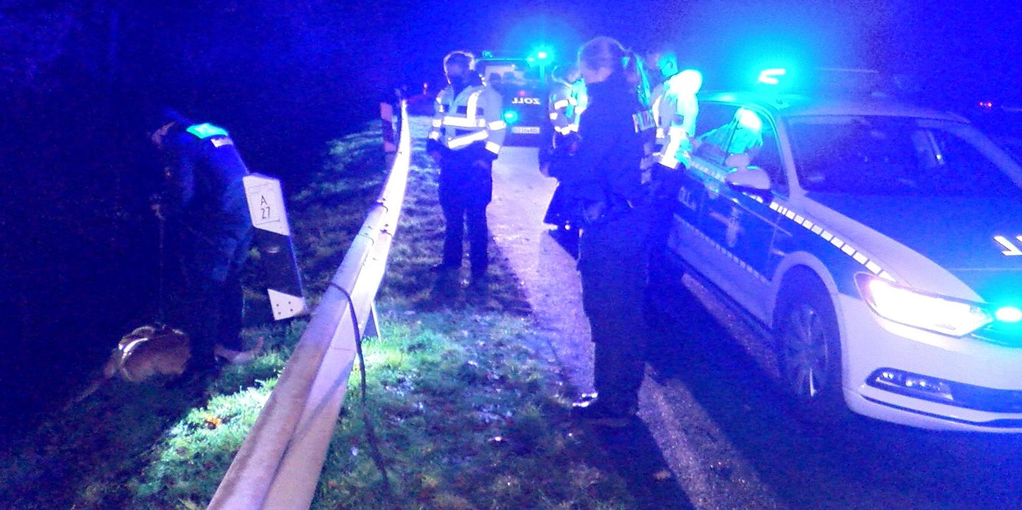 unfall nacht polizei