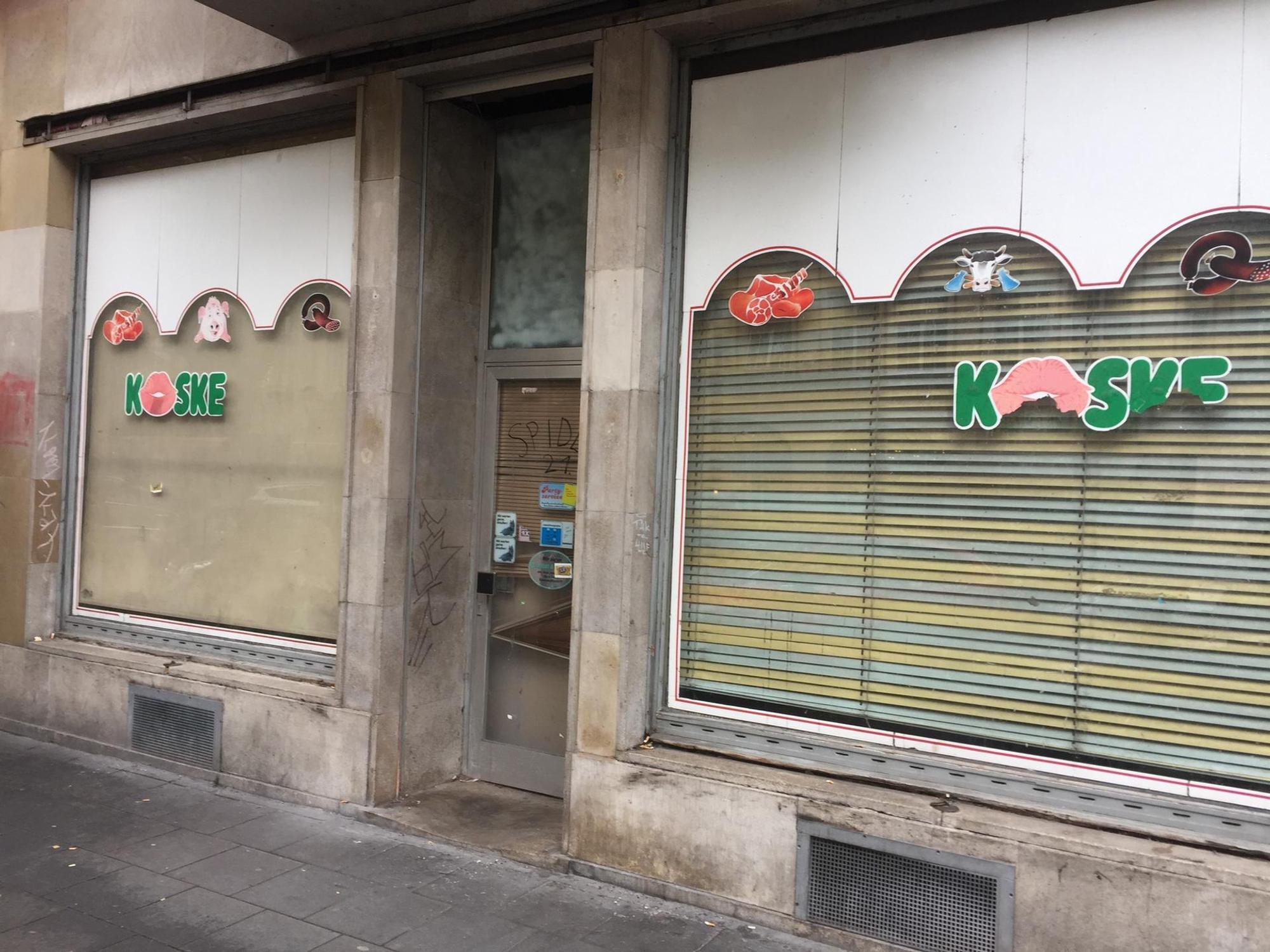 Außenansicht der ehemaligen Metzgerei Kuske in der Neusser Straße. Das Gebäude steht seit 12 Jahren leer.