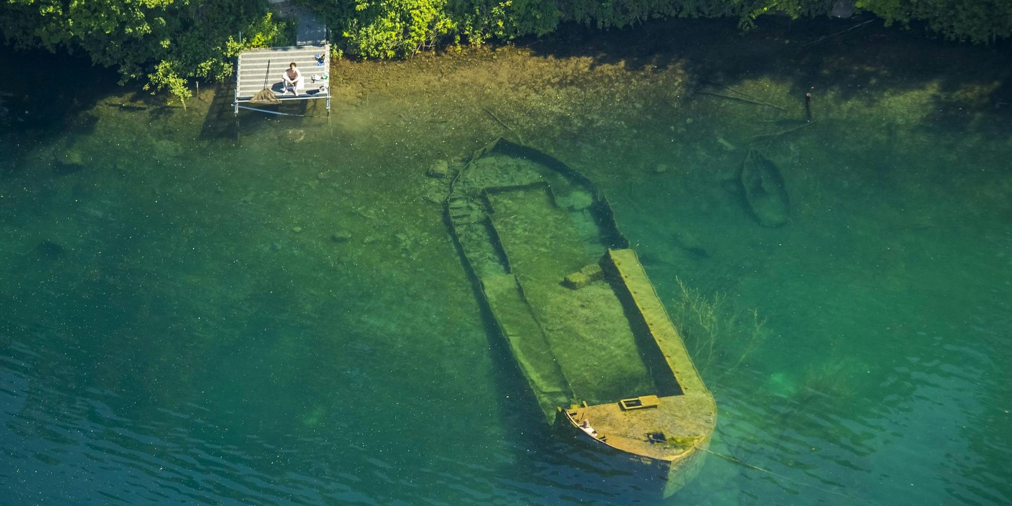 Das Wrack vom Escher See