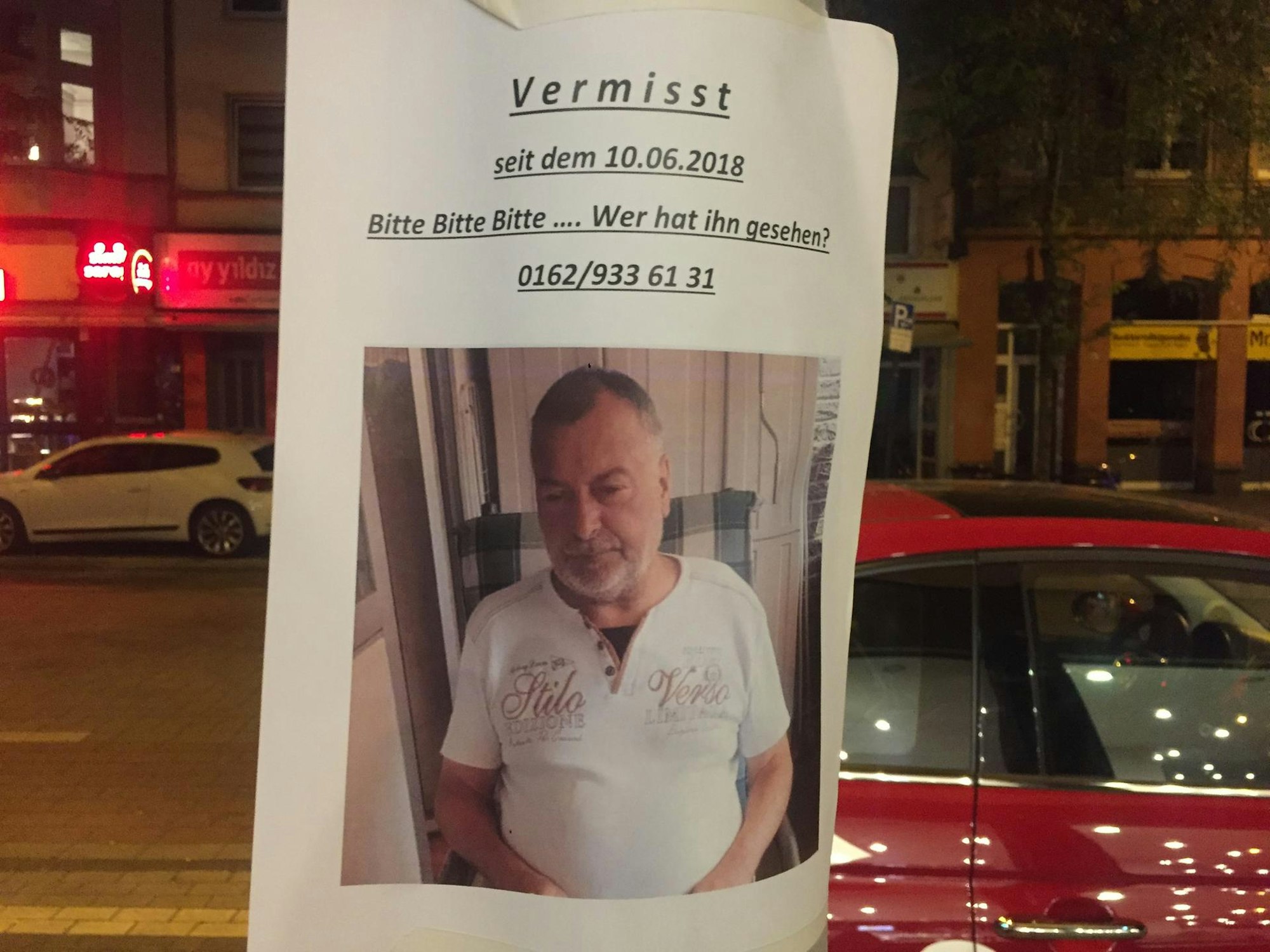 Das Vermisstenplakat