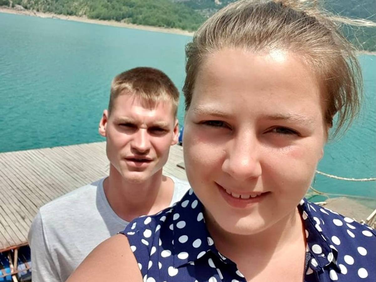 Sarafina Wollny und ihr Mann Peter, hier auf einem Selfie vom Juli 2021.