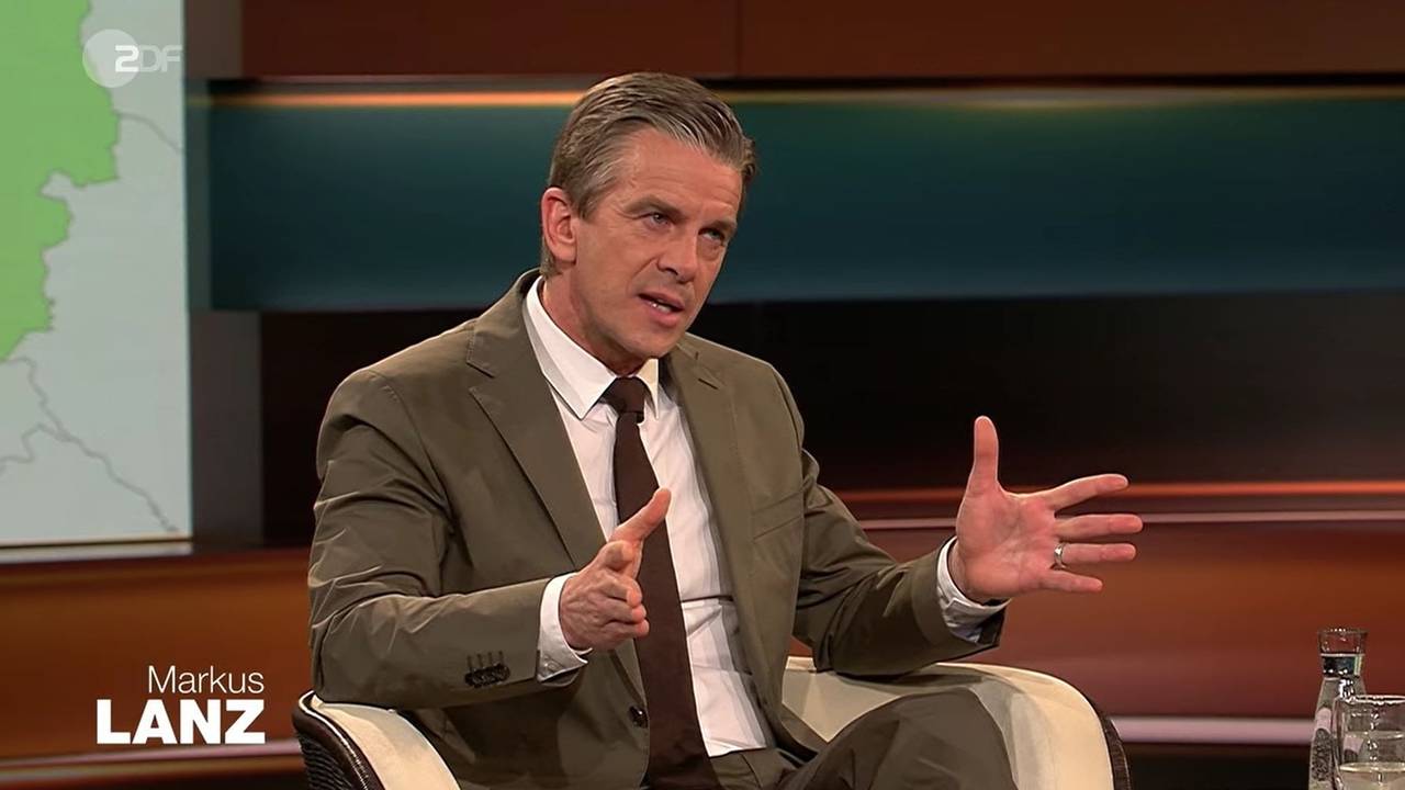 Markus Lanz am 16. Februar im ZDF-Studio