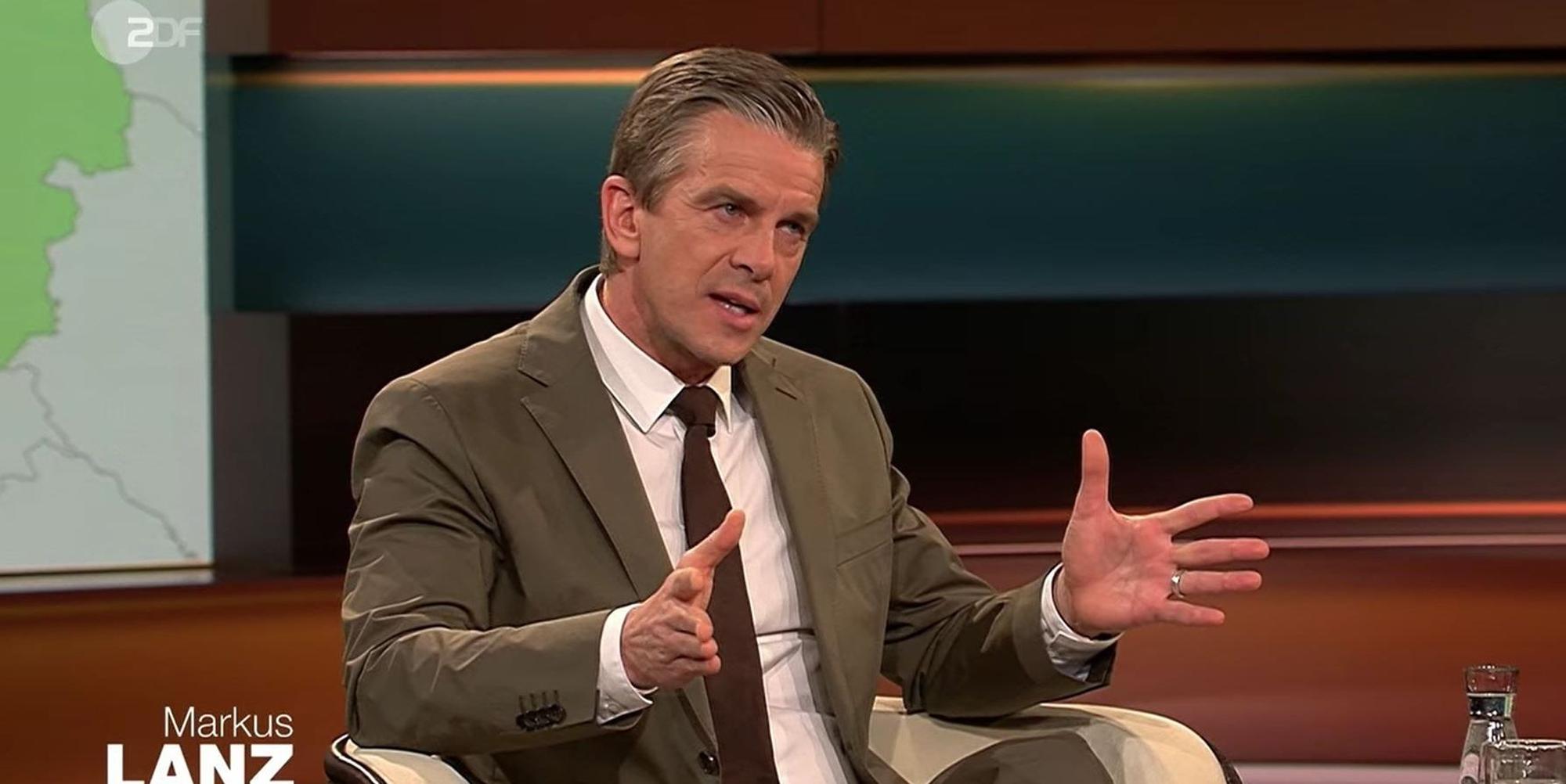 Markus Lanz am 16. Februar im ZDF-Studio