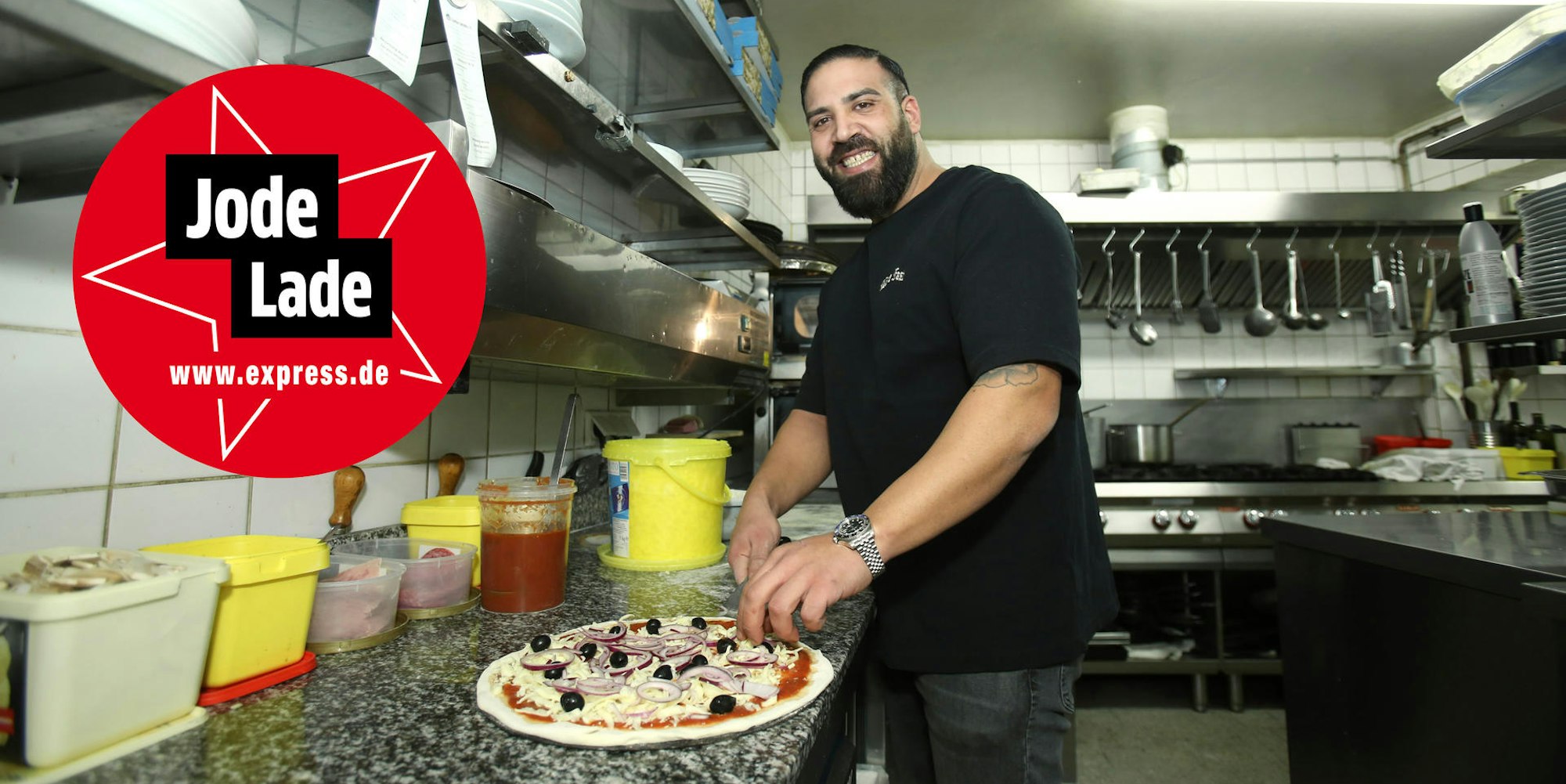 Daniel Ligas in der Küche des Santa Maria in Köln.