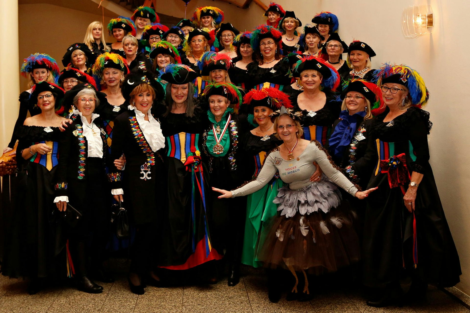 Gruppenfoto der Colombinen