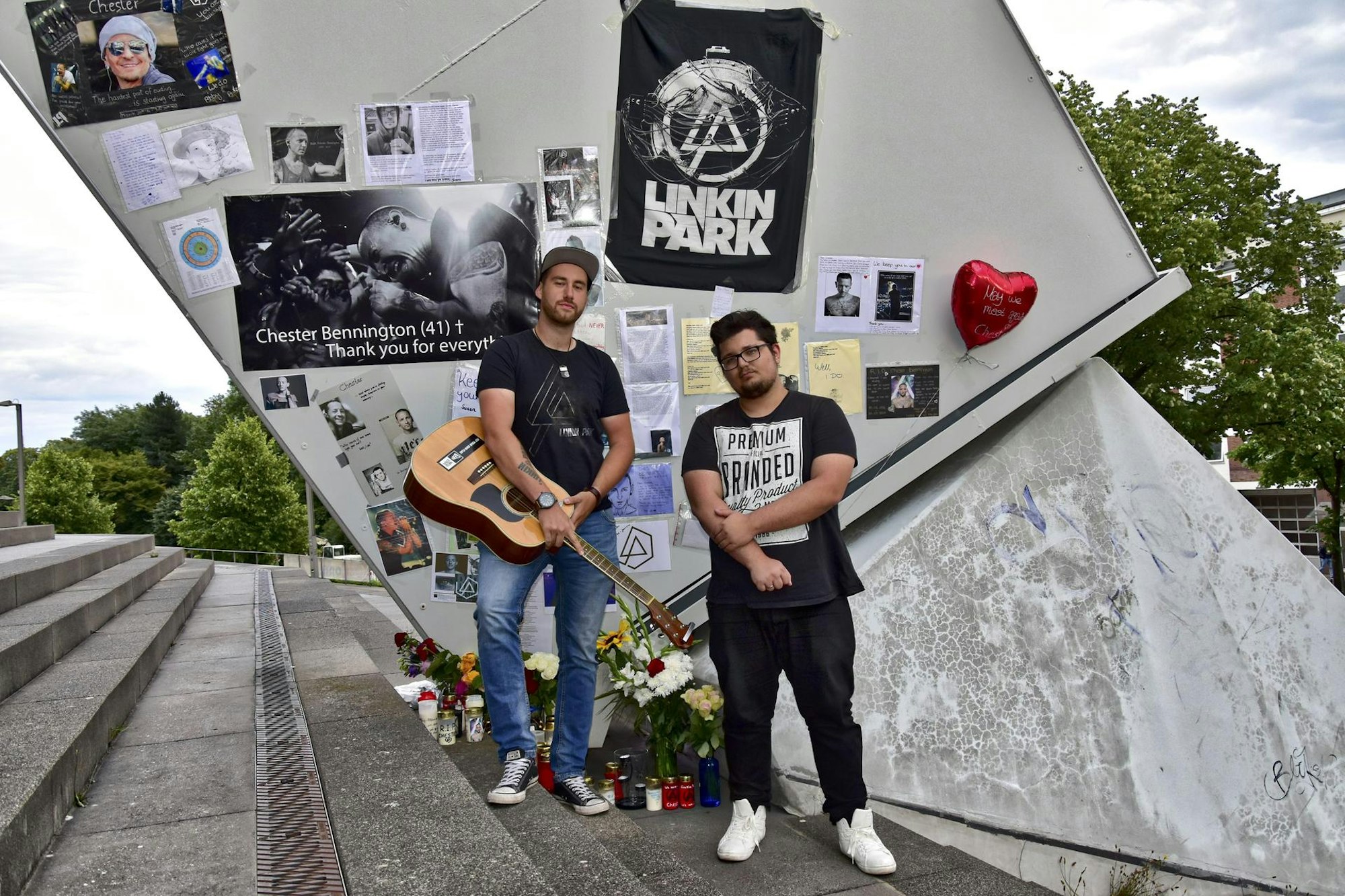 Gedenken an Chester Bennington in Köln