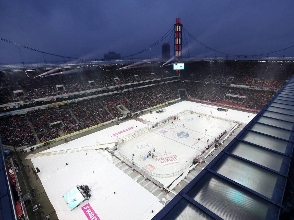 Winter Game in Köln: Das RheinEnergie-Stadion wird zur Heimspielstätte der Kölner Haie.