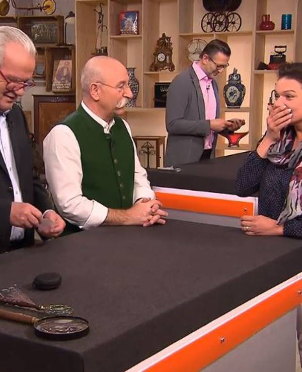 „Bares für Rares“-Duo Horst Lichter und Albert Maier bei der Expertise