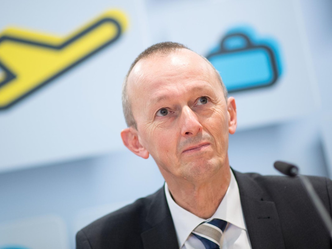 Johann Vanneste bei einer Pressekonferenz