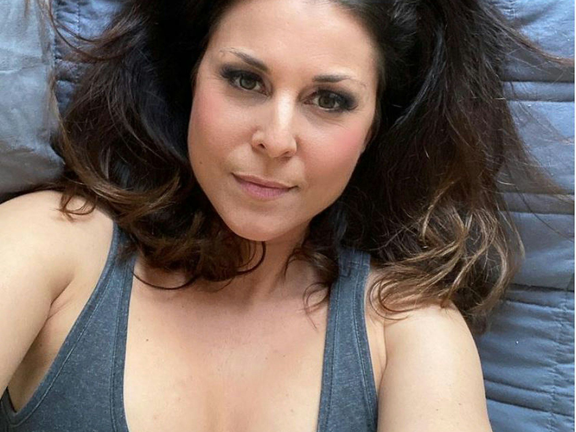 Vanessa Blumhagen (hier auf einem Selfie von ihrem Instagram-Account) zeigt sich gern verführerisch beim Sat.1-„Frühstücksfernsehen“.