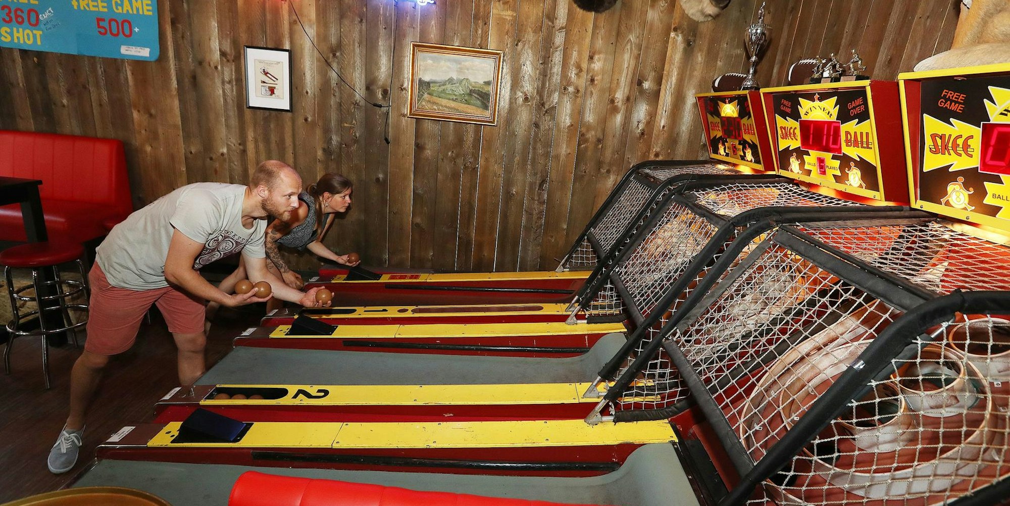 Skeeball in der Red Fox Bar