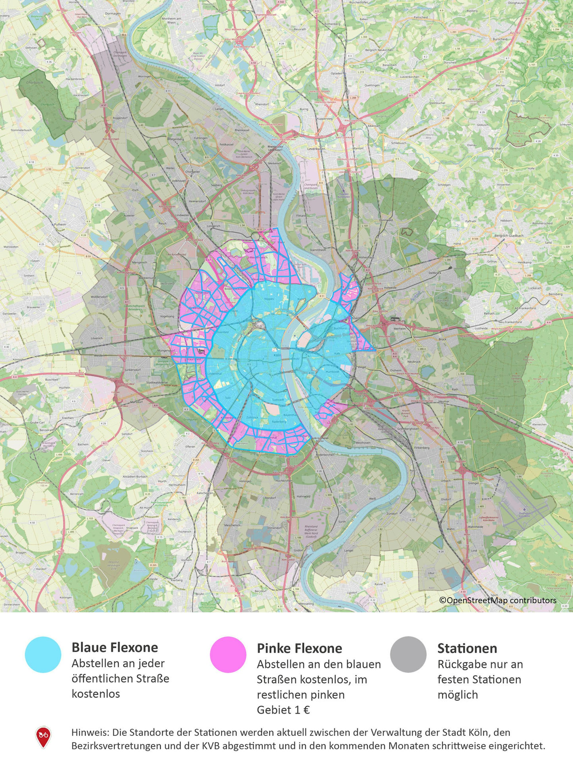 2021_04_23_PM_Das neue KVB-Rad erreicht ganz Köln_Uebersichtskarte Flex- und Stationszone