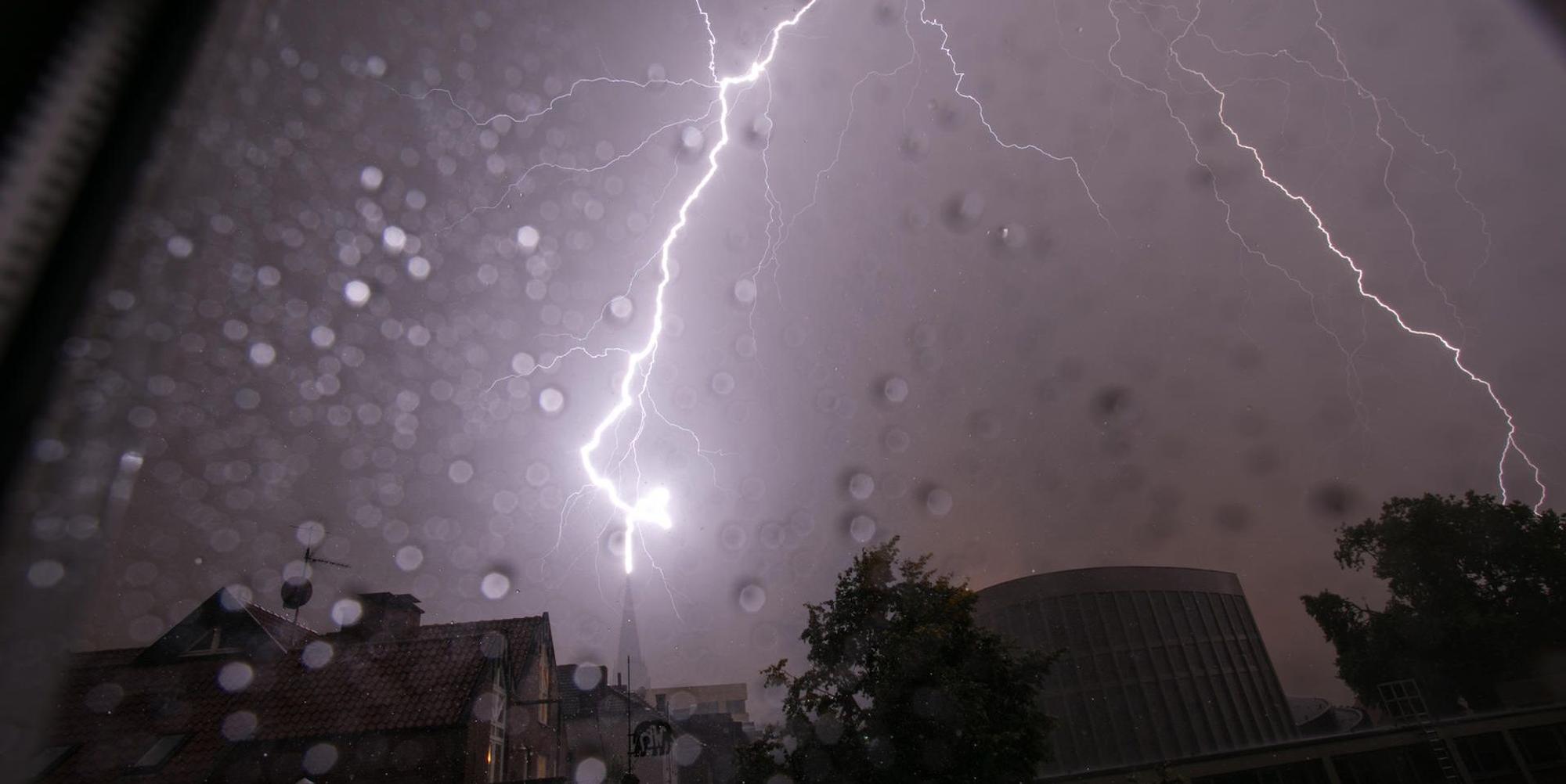 Blitze in Münster NRW
