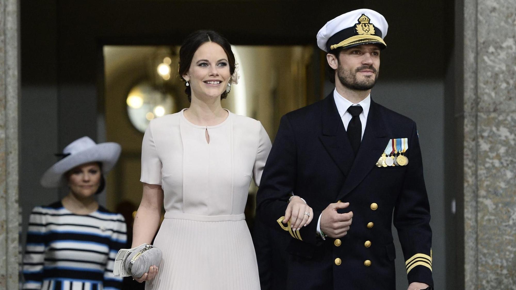 Prinzessin Sofia an der Seite ihres Ehemanns Prinz Carl Philip.