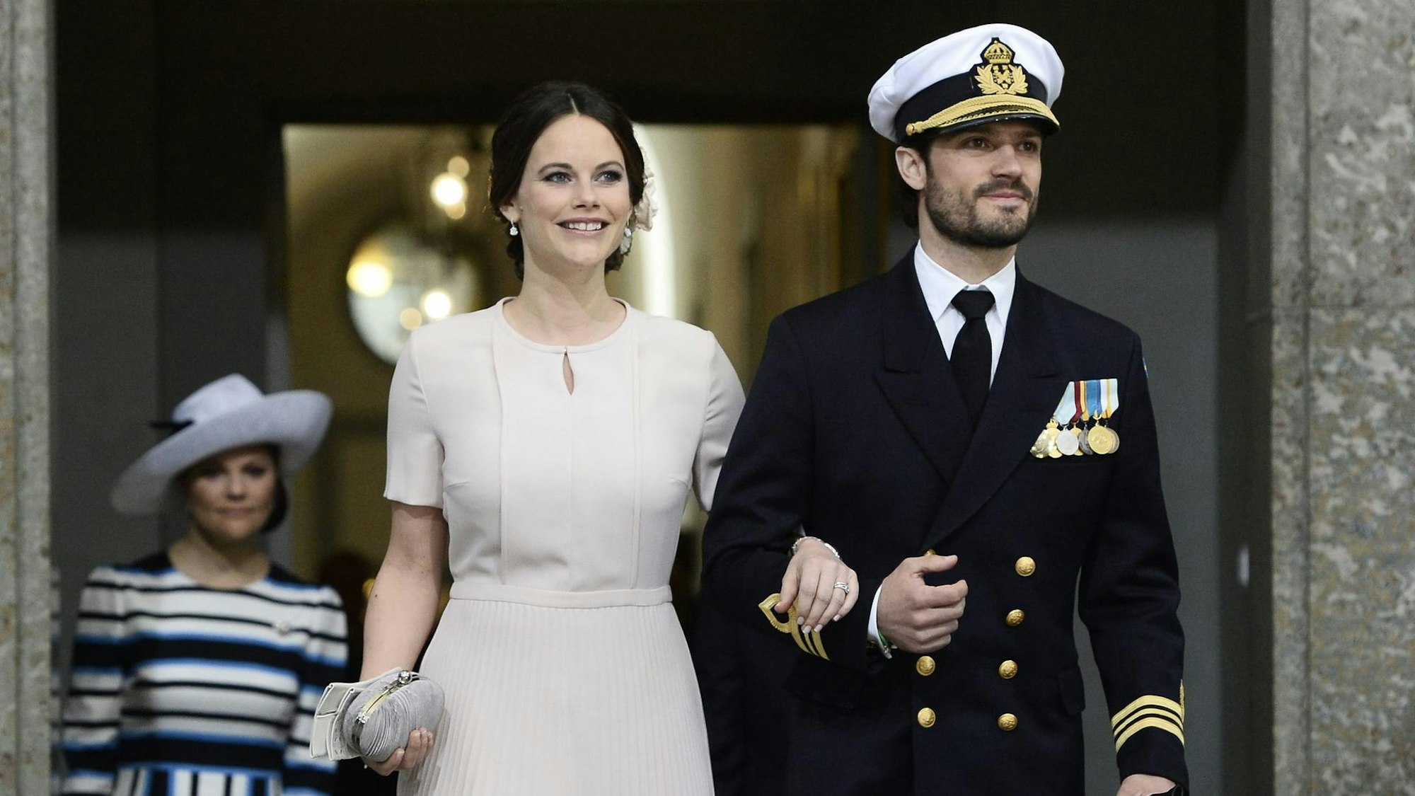 Prinzessin Sofia an der Seite ihres Ehemanns Prinz Carl Philip.