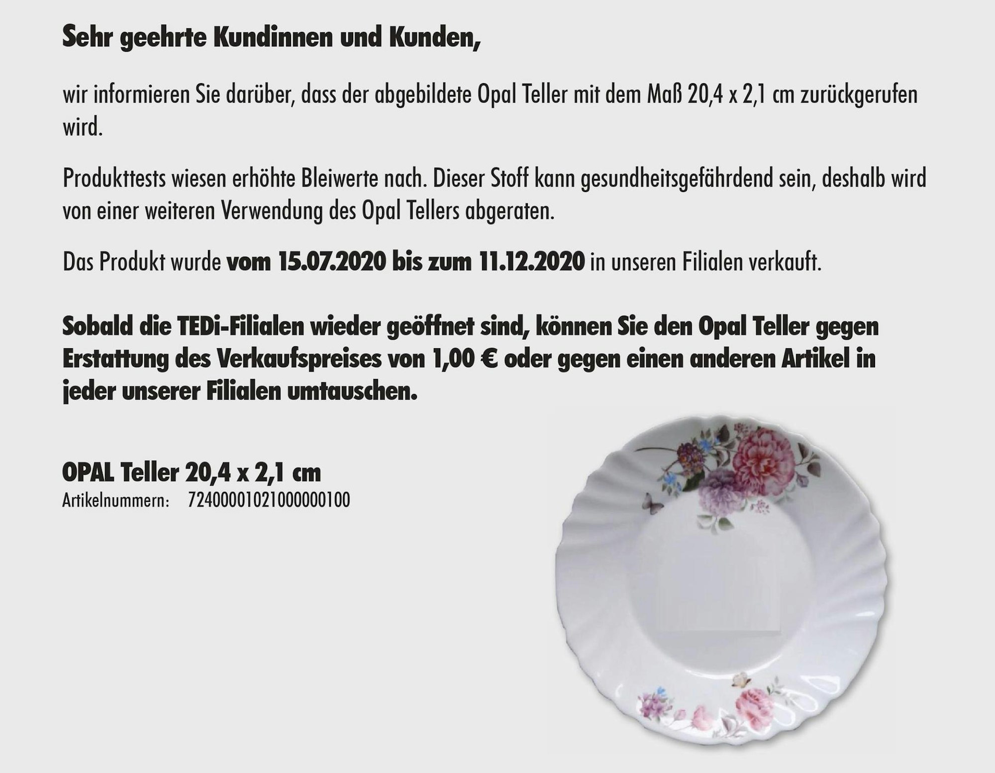 Tedi_Rückruf_Teller_Blei