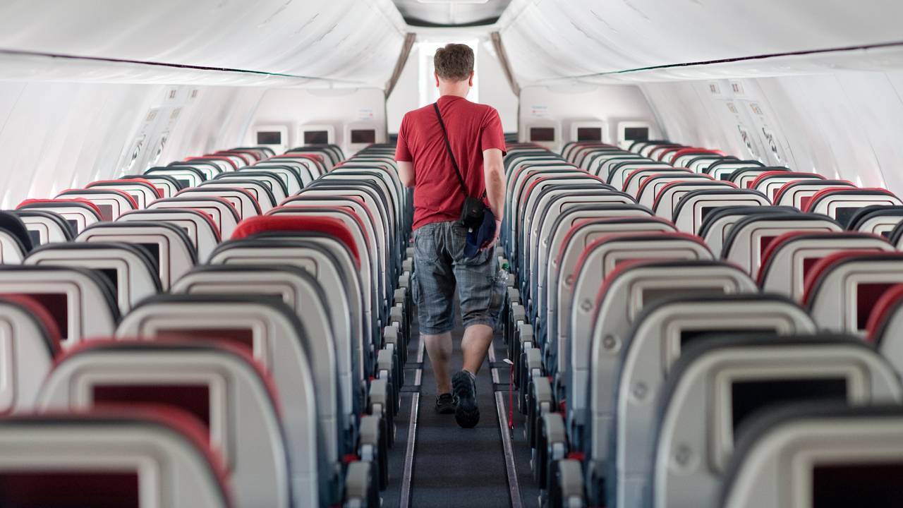 Unser Symbolbild zeigt das Innere eines Flugzeugs im Jahr 2021.