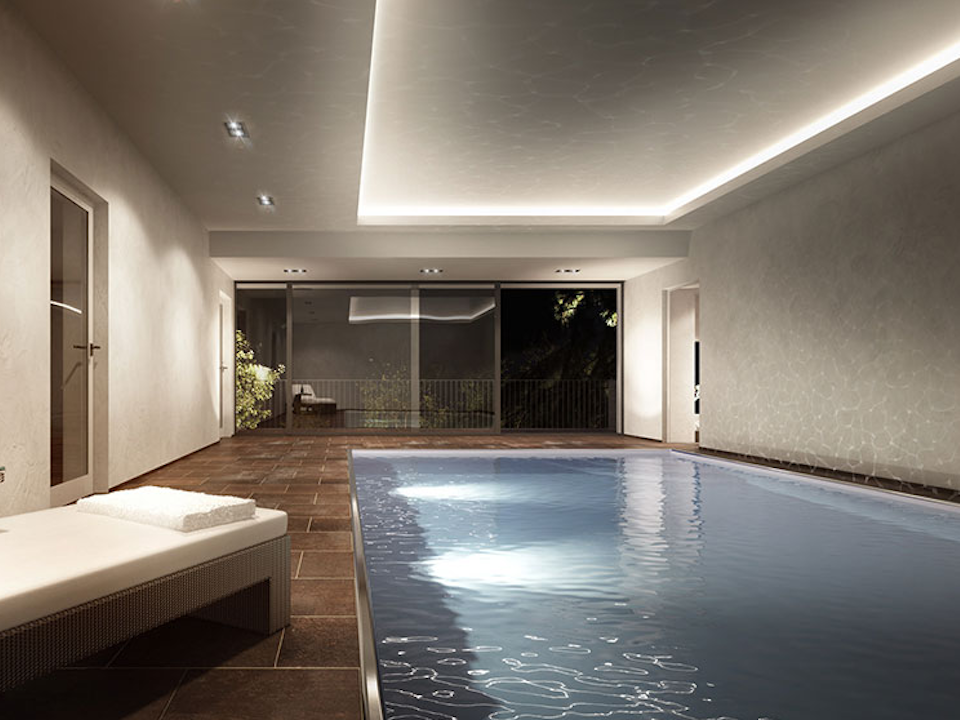 Innenansicht eines Swimming-Pools