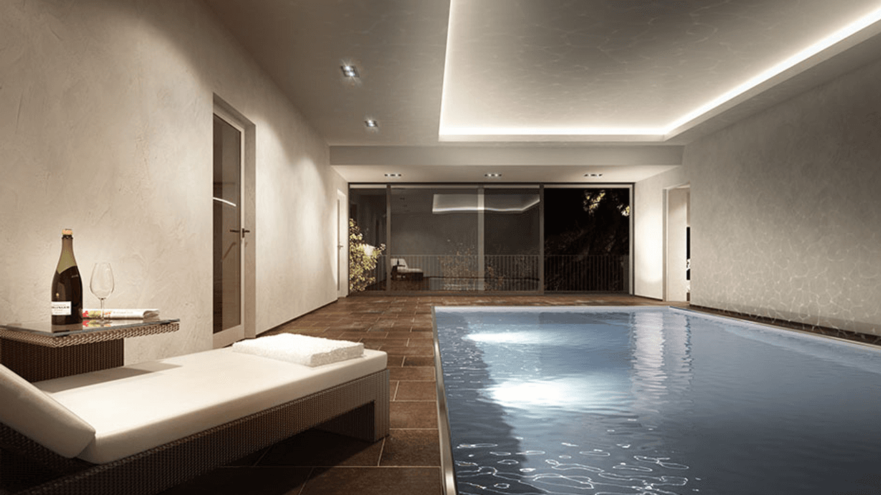 Innenansicht eines Swimming-Pools