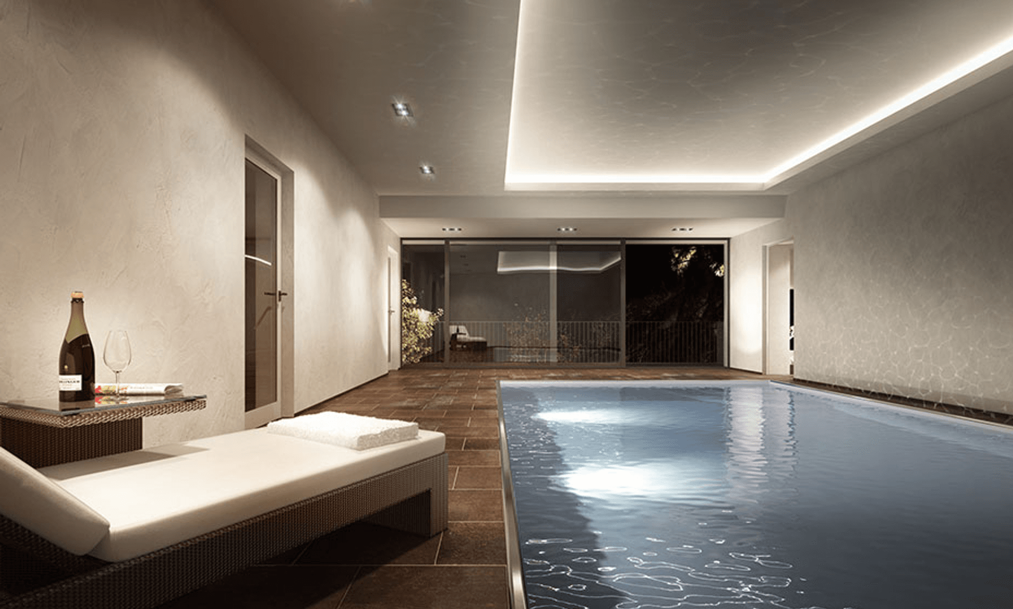 Innenansicht eines Swimming-Pools