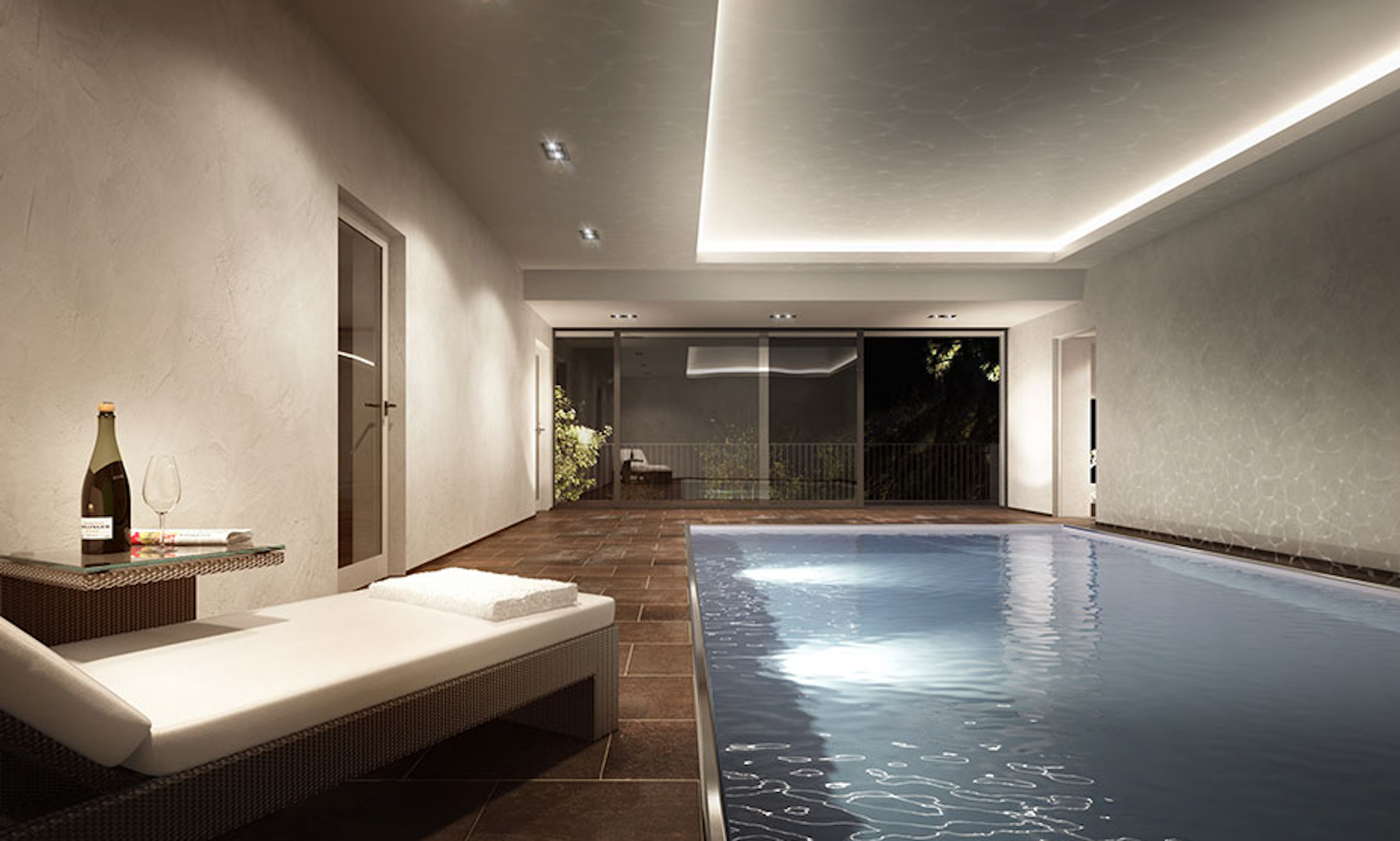Innenansicht eines Swimming-Pools
