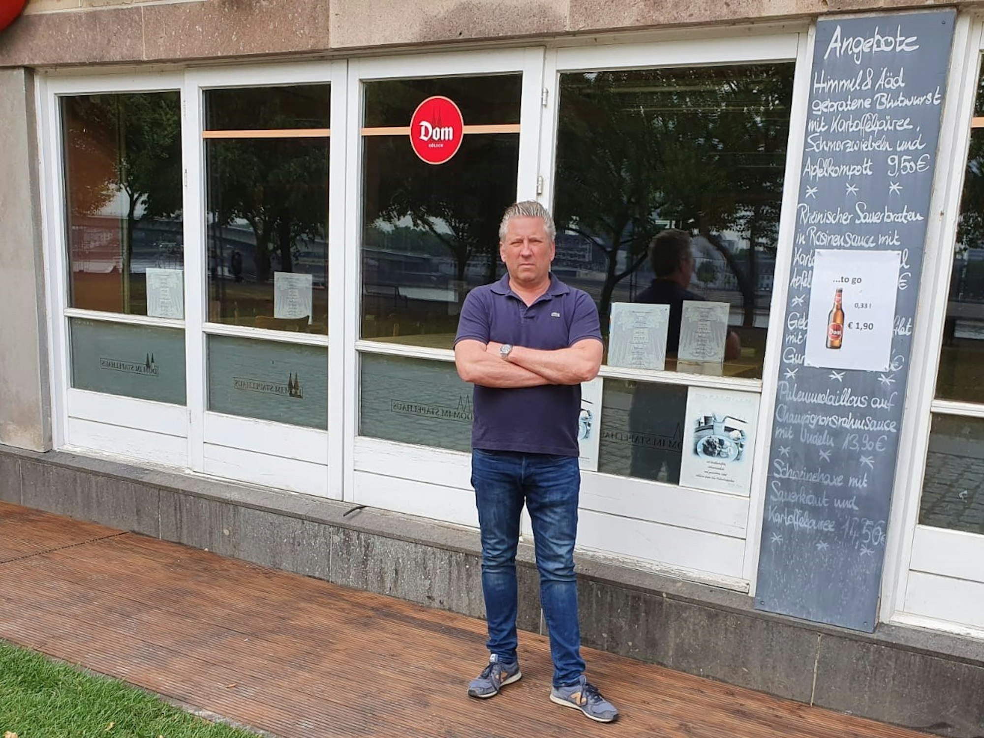 Gastronom Frank Markus vorm „Dom im Stapelhaus“.