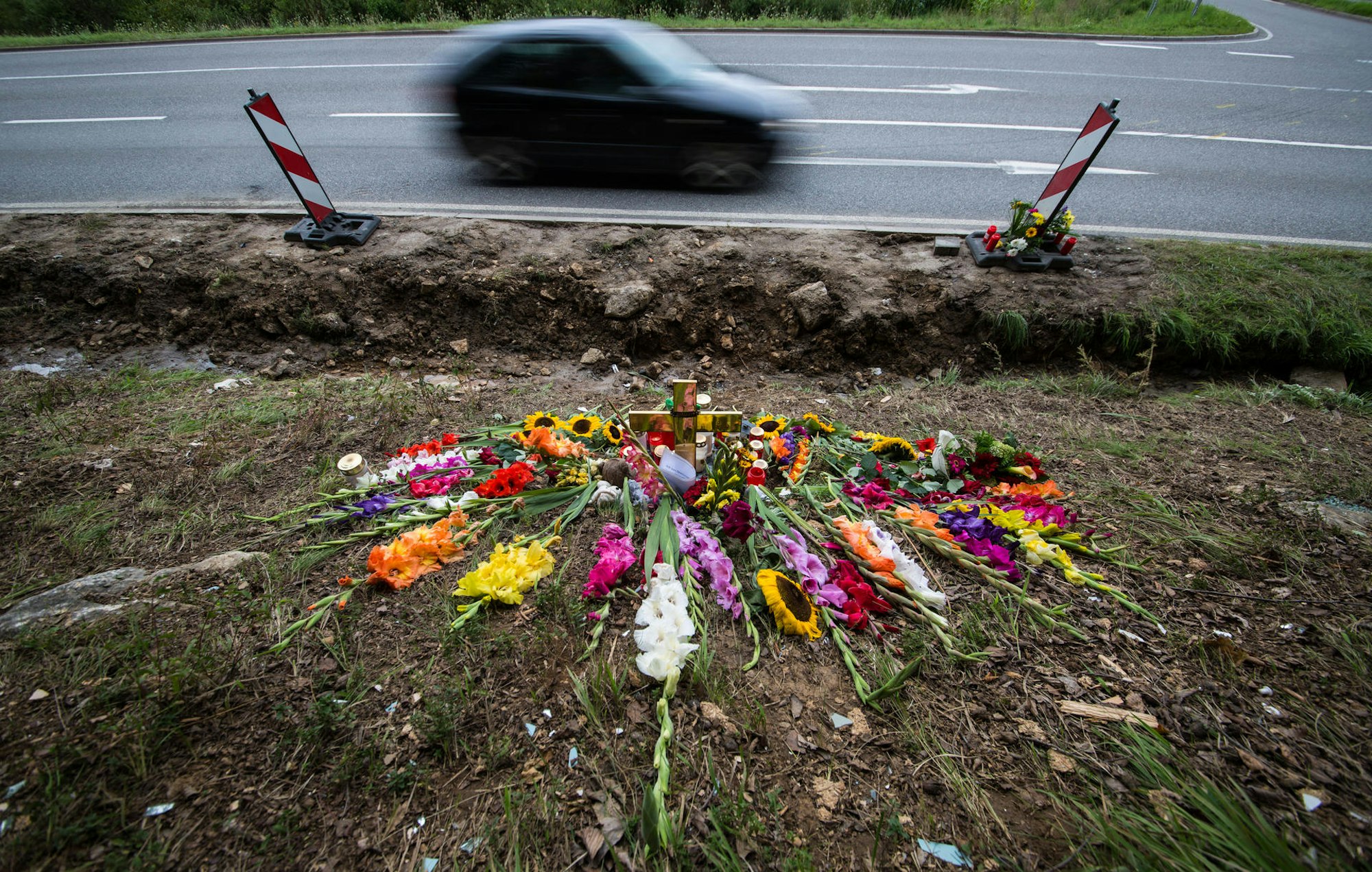 Nagold Unfall Blumen