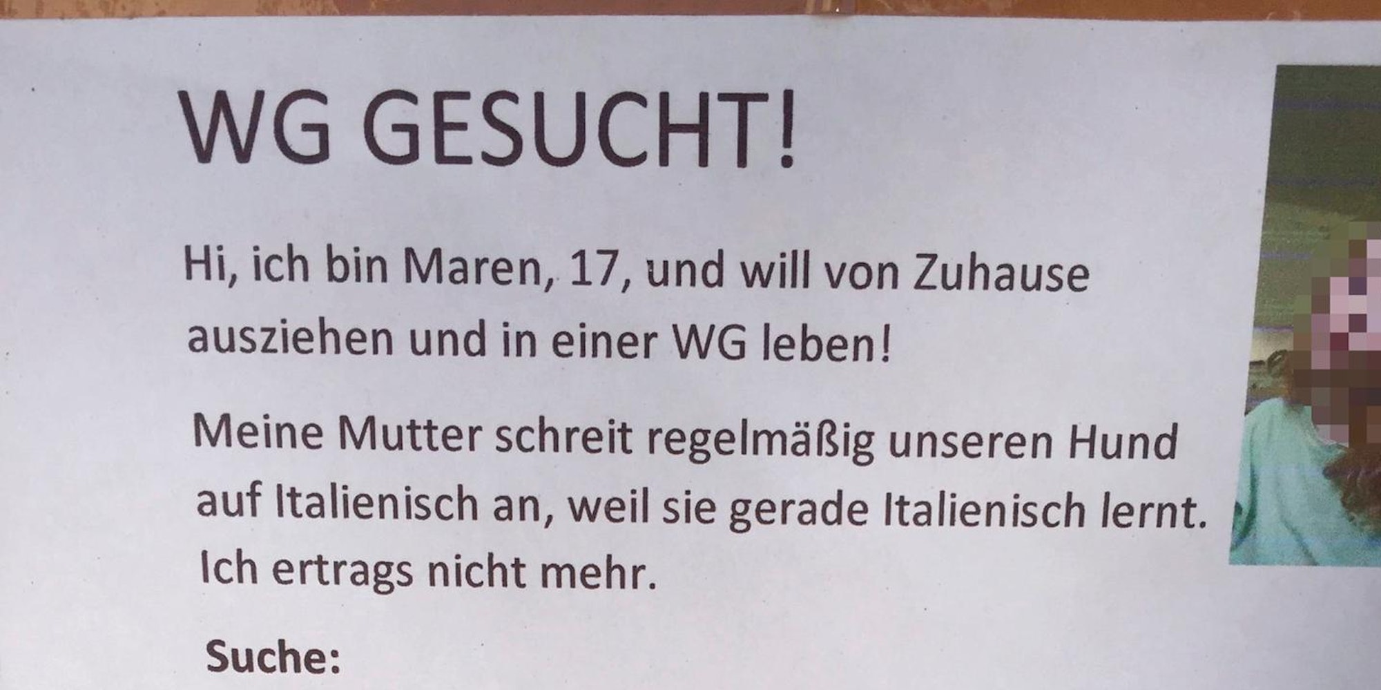 WG Suche kurios Ehrenfeld