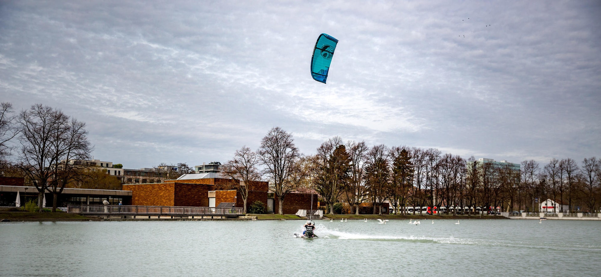 Kitesurfer Aachener Weiher