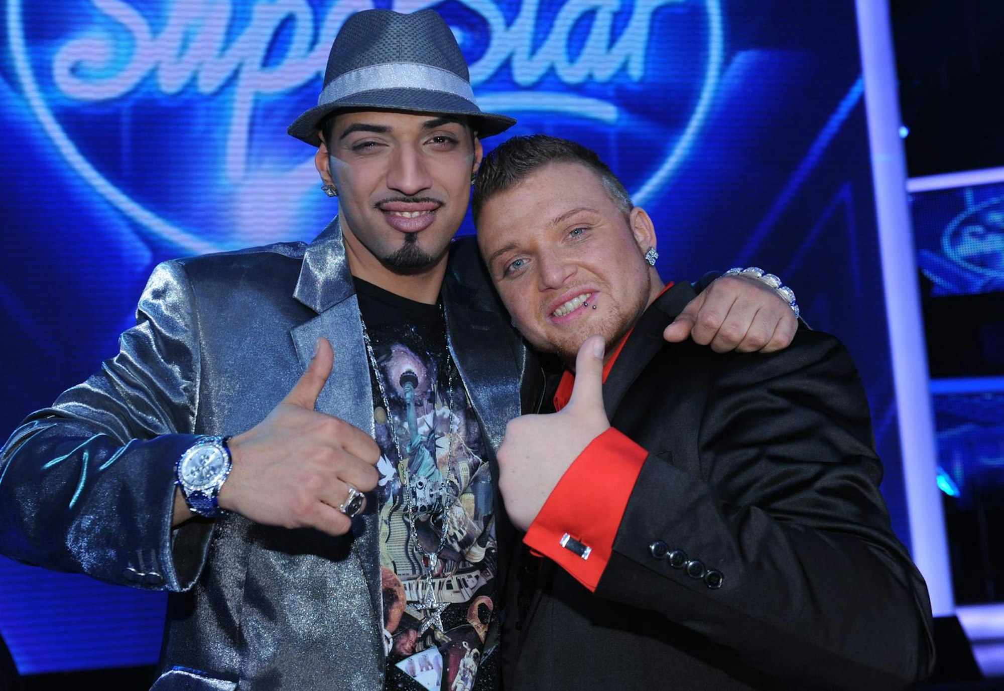 Mehrzad Marashi (links) und Menowin Fröhlich (rechts).