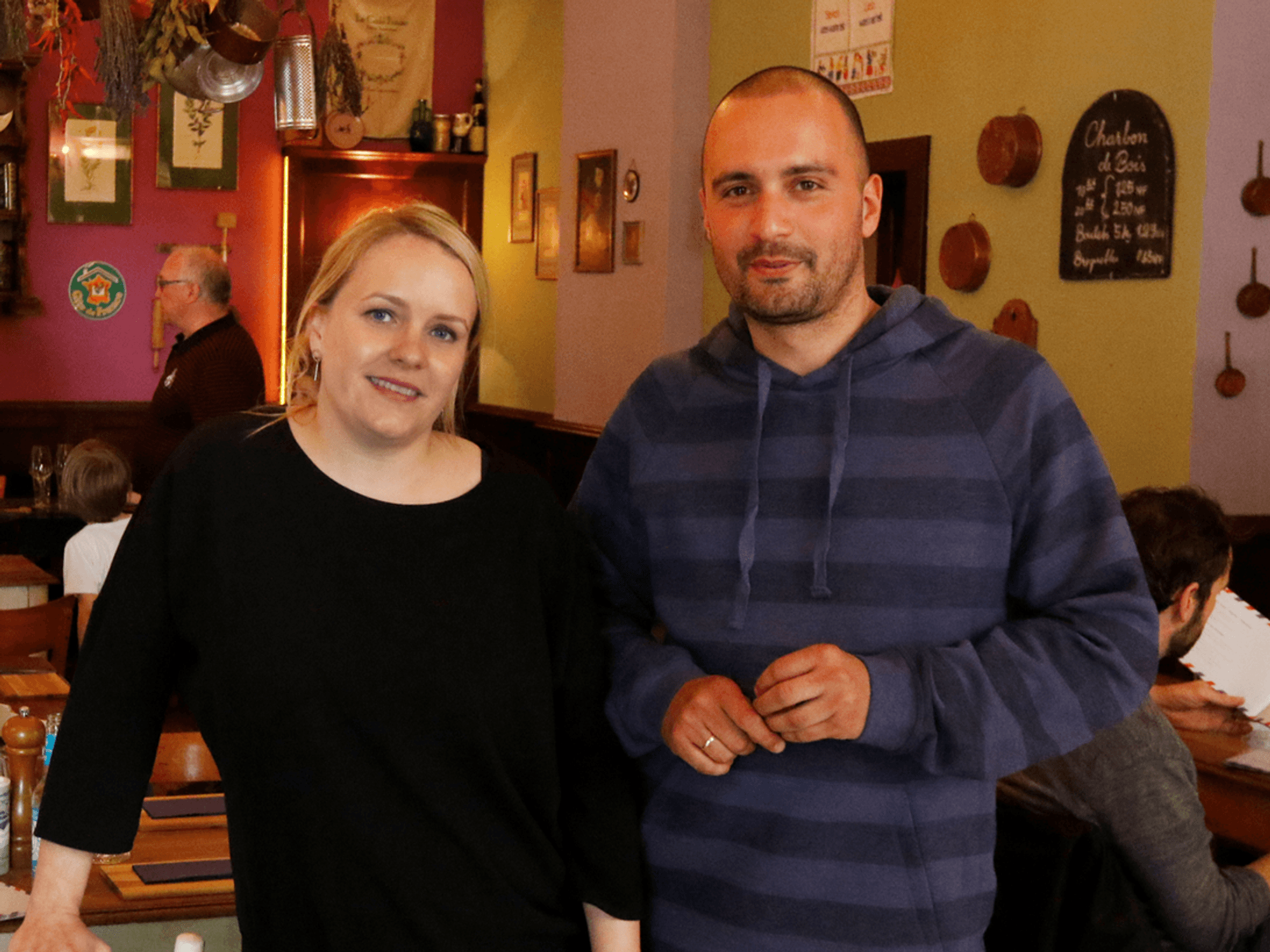 Reja und Daniel Rabe, die Inhaber der Bagatelle in Köln.