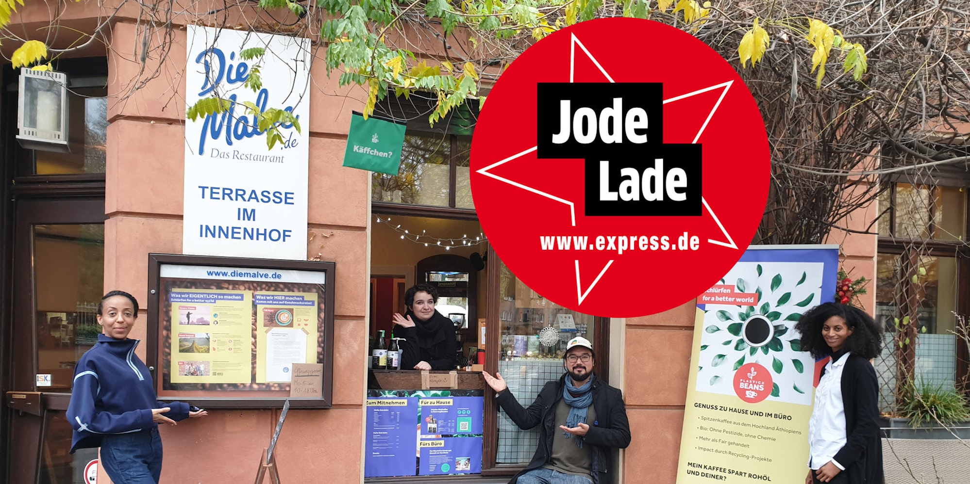 Das Team vom Zero Waste Cafe in Sülz.