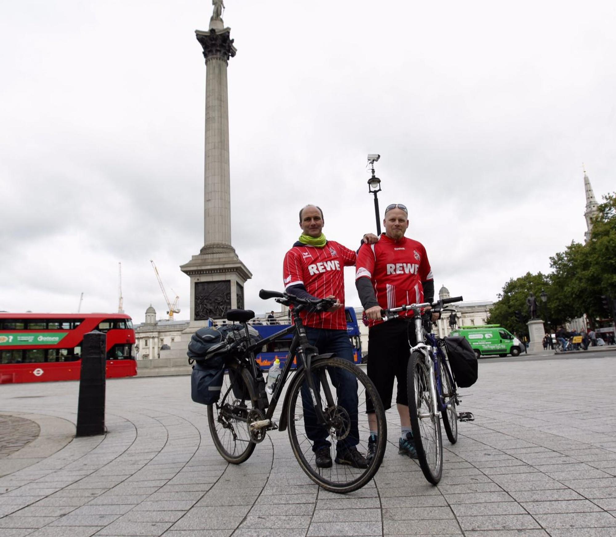 Radfahrer Jörg und Stephan