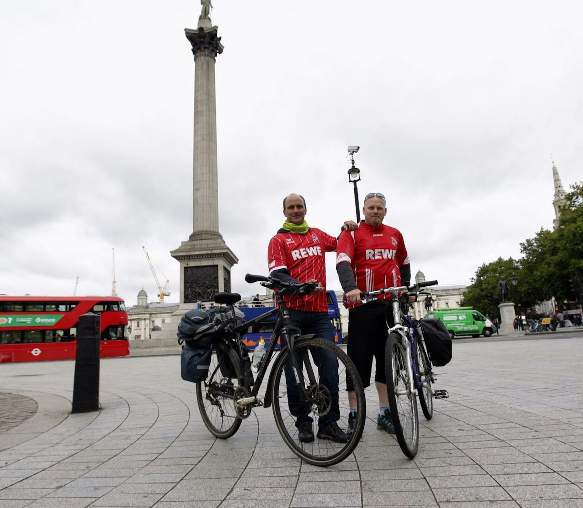 Radfahrer Jörg und Stephan