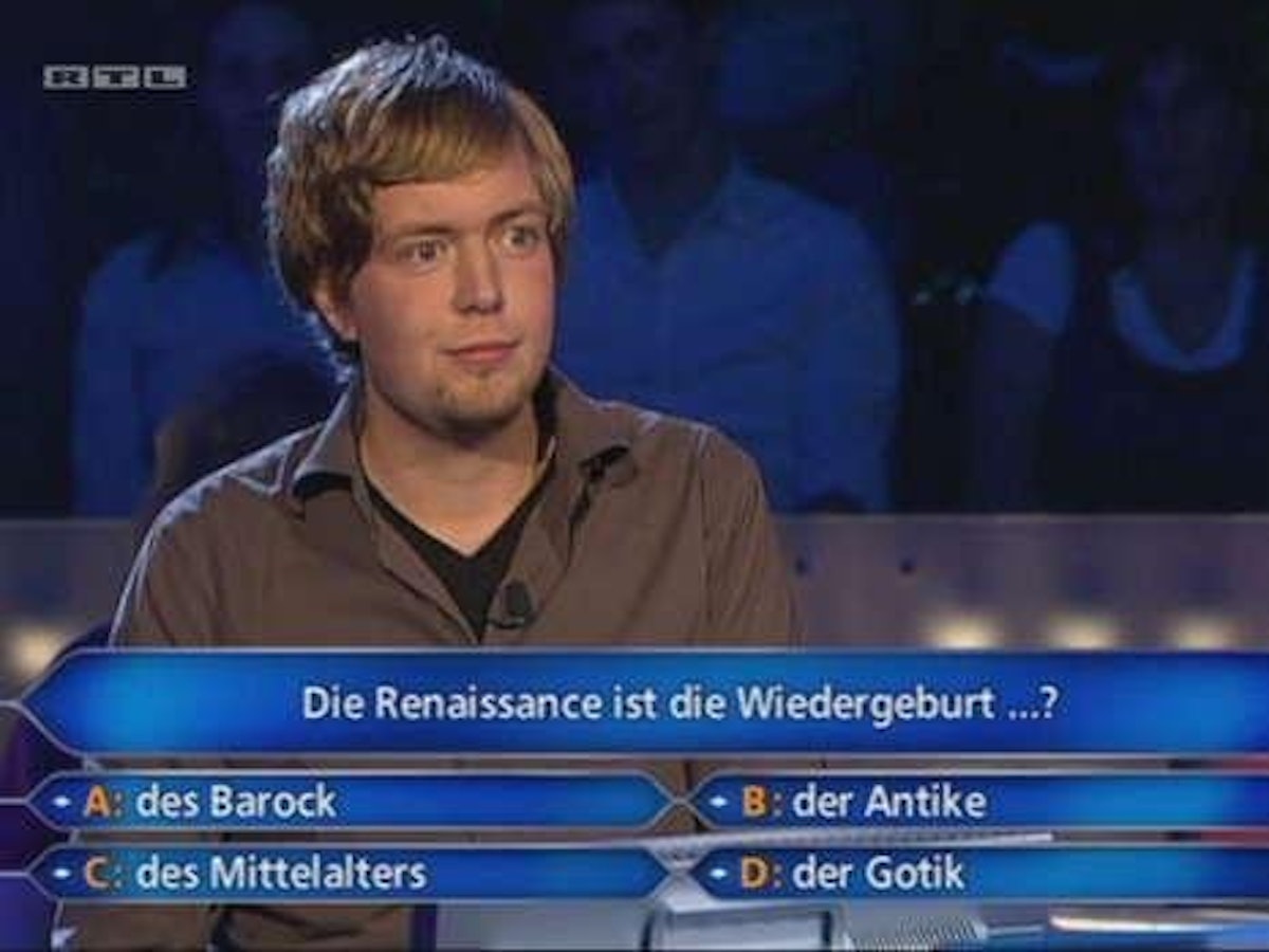 Bastian Bielendorfer 2010 bei „Wer wird Millionär?“