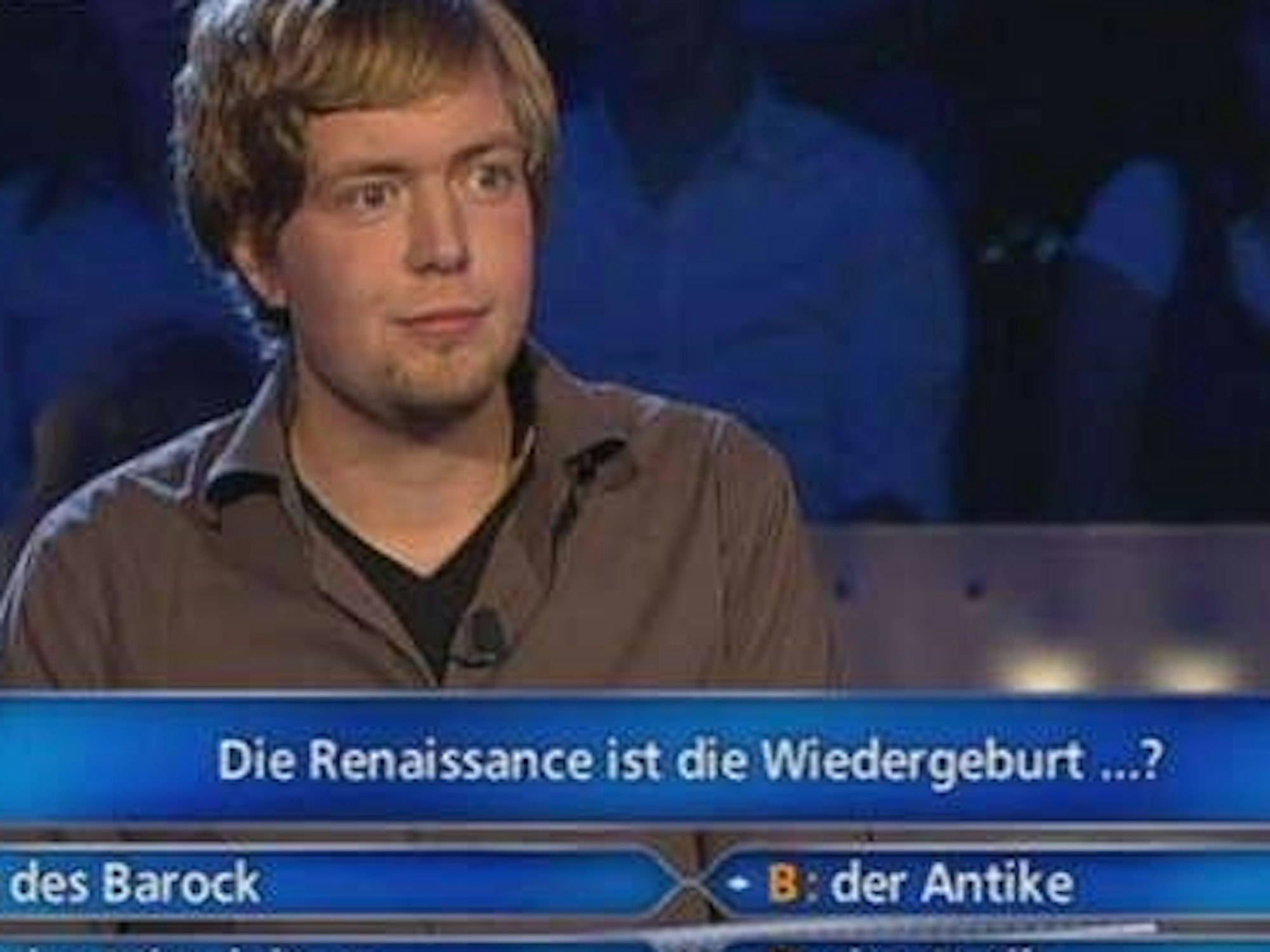 Bastian Bielendorfer 2010 bei „Wer wird Millionär?“