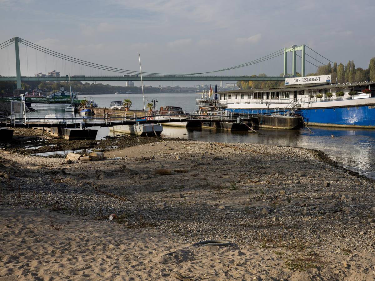 Rodenkirchen_Niedrigwasser_Rhein