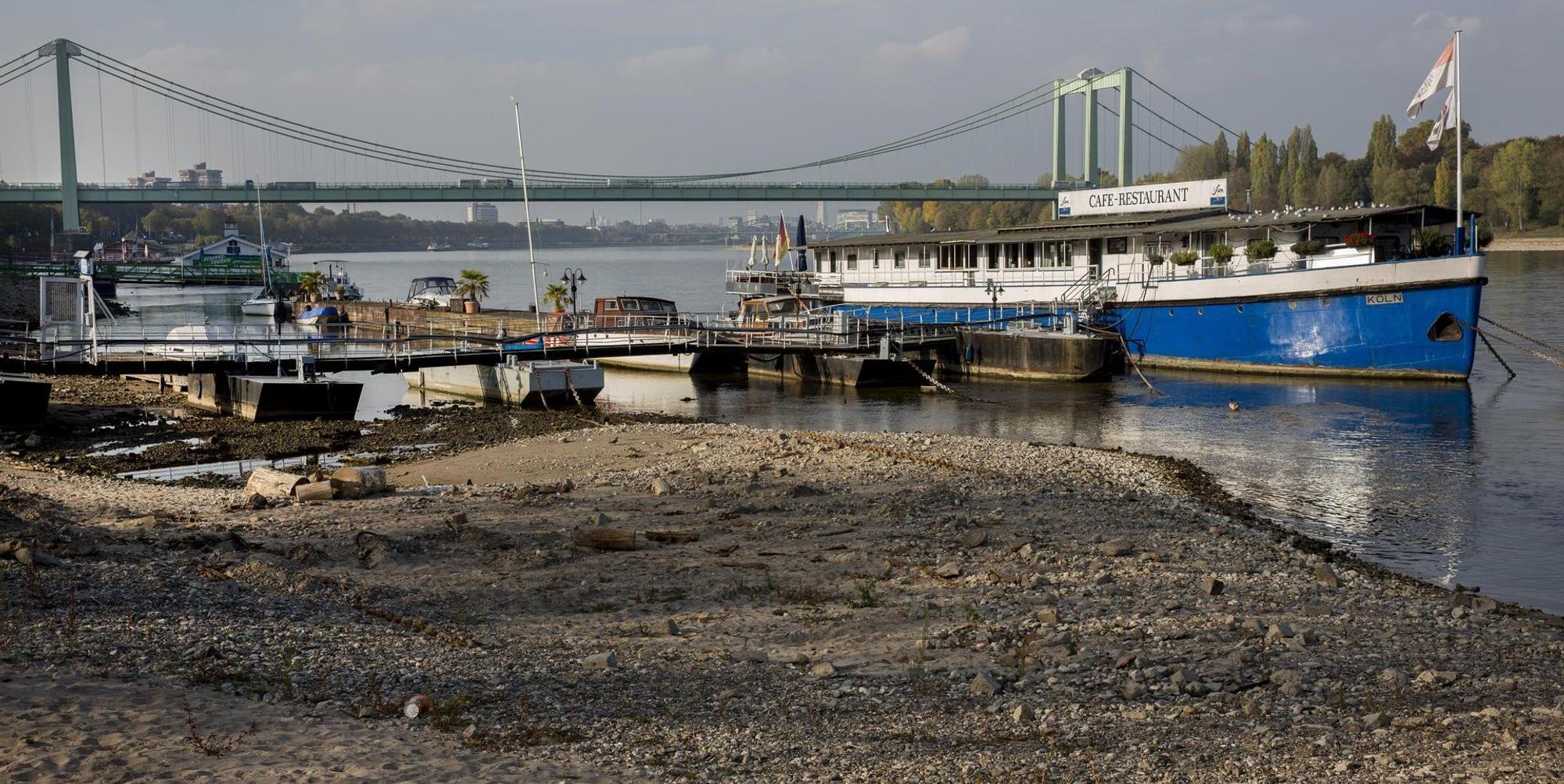 Rodenkirchen_Niedrigwasser_Rhein