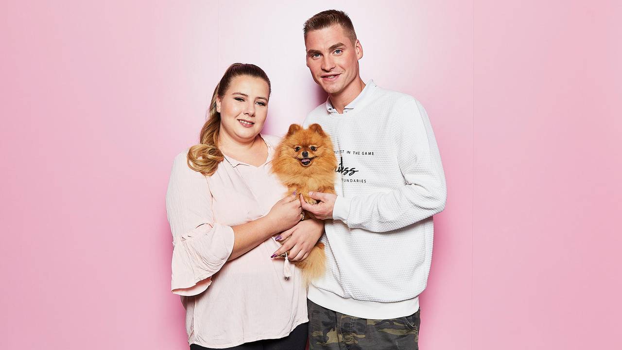 Sarafina Wollny und ihr Mann Peter bei einem Fotoshooting.