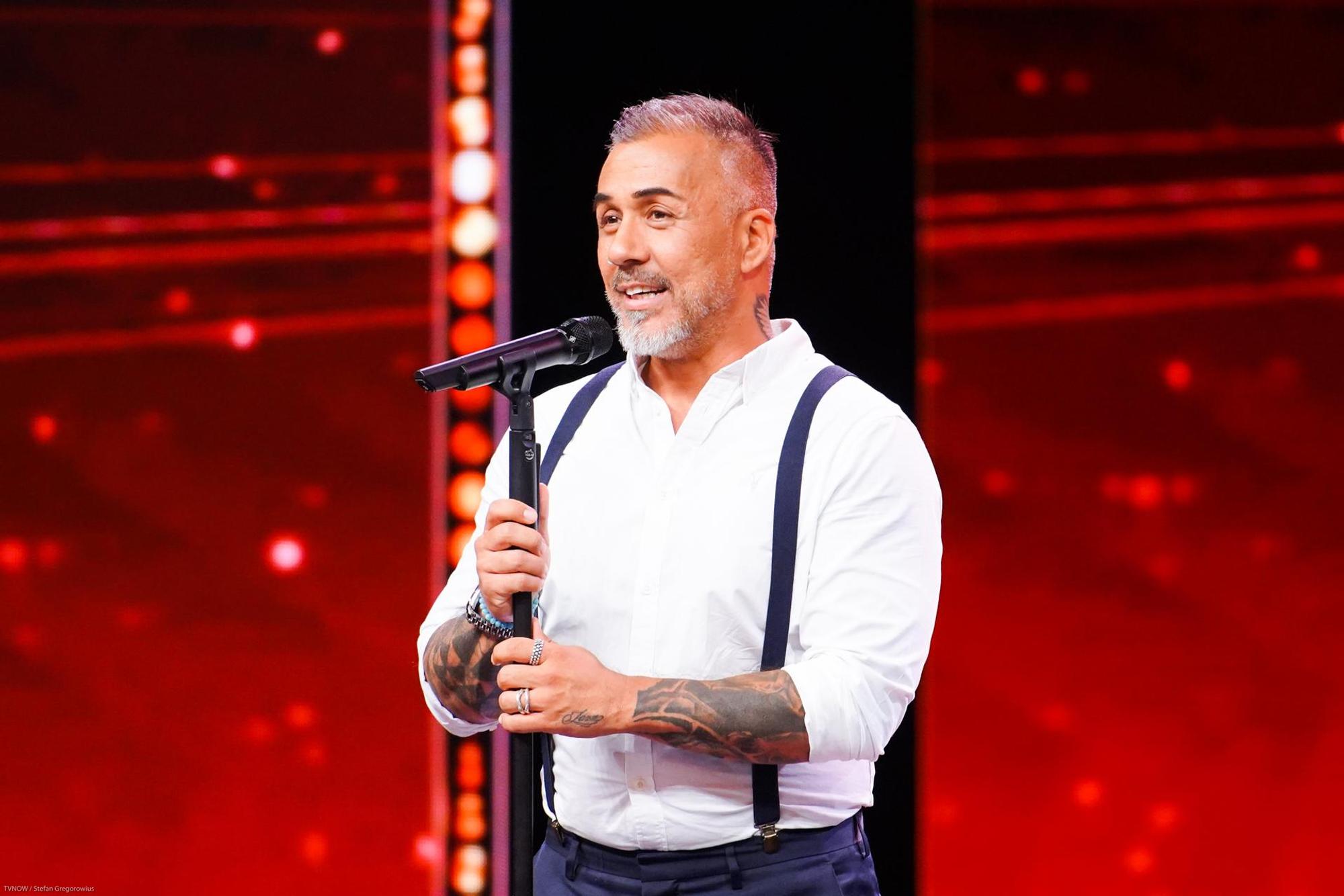 Sänger Mike Leon Grosch auf der Bühne
