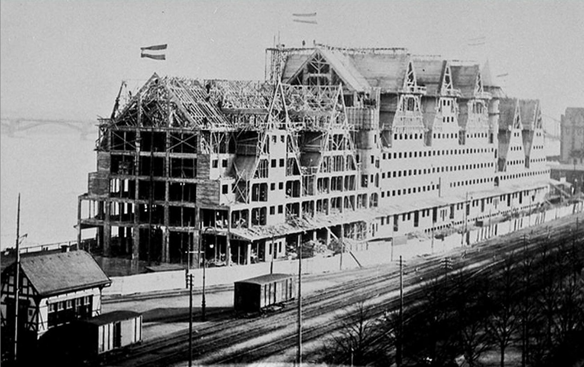 Danziger lagerhaus im Bau