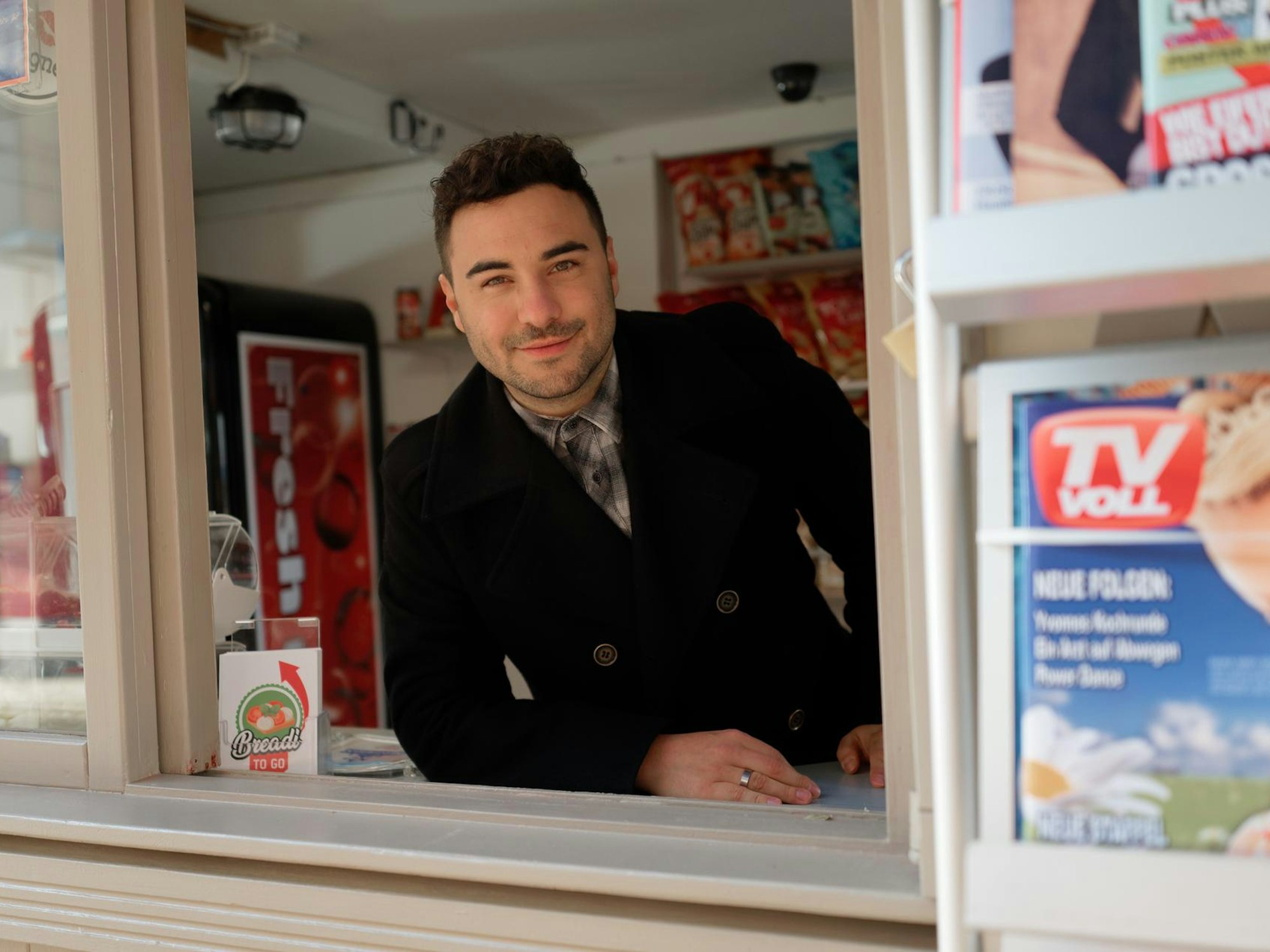 Lars Steinhöfel am Set der RTL-Serie Unter uns.