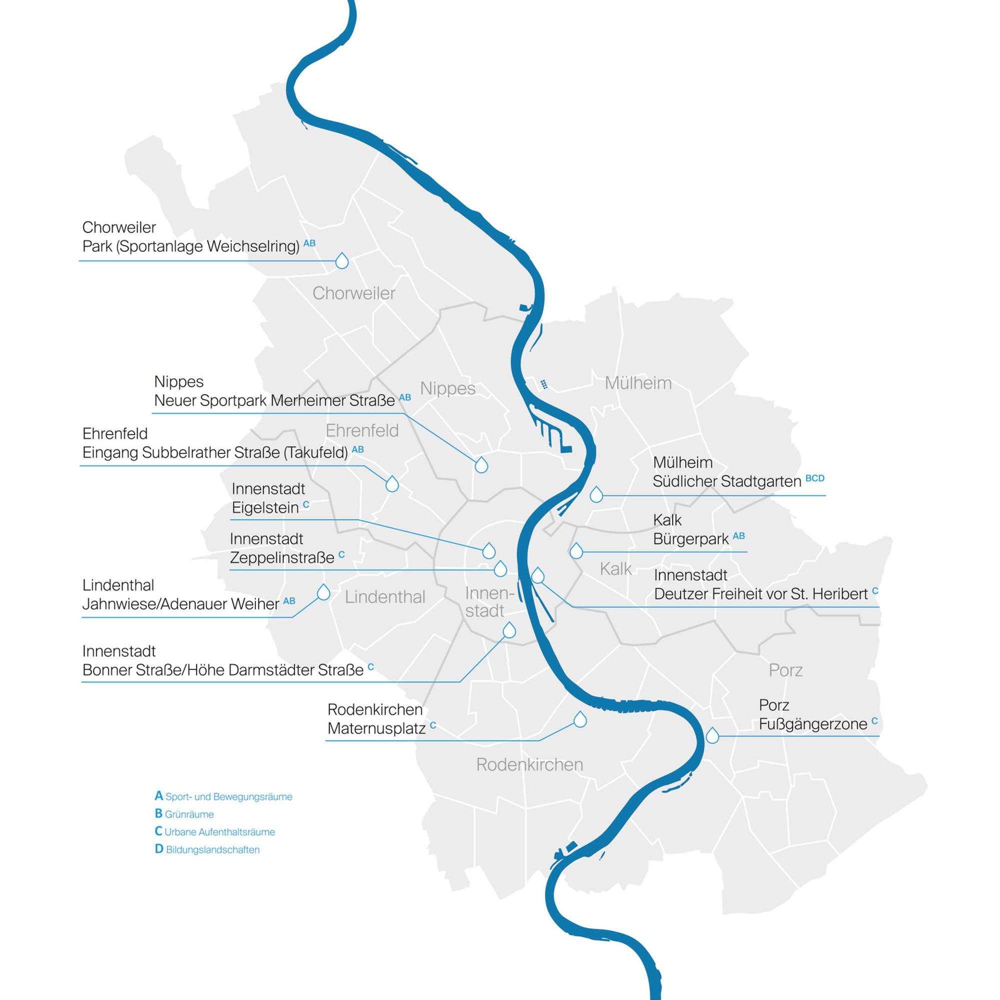 Köln 12 Standorte Trinkwasserspender 9_2019 Köln