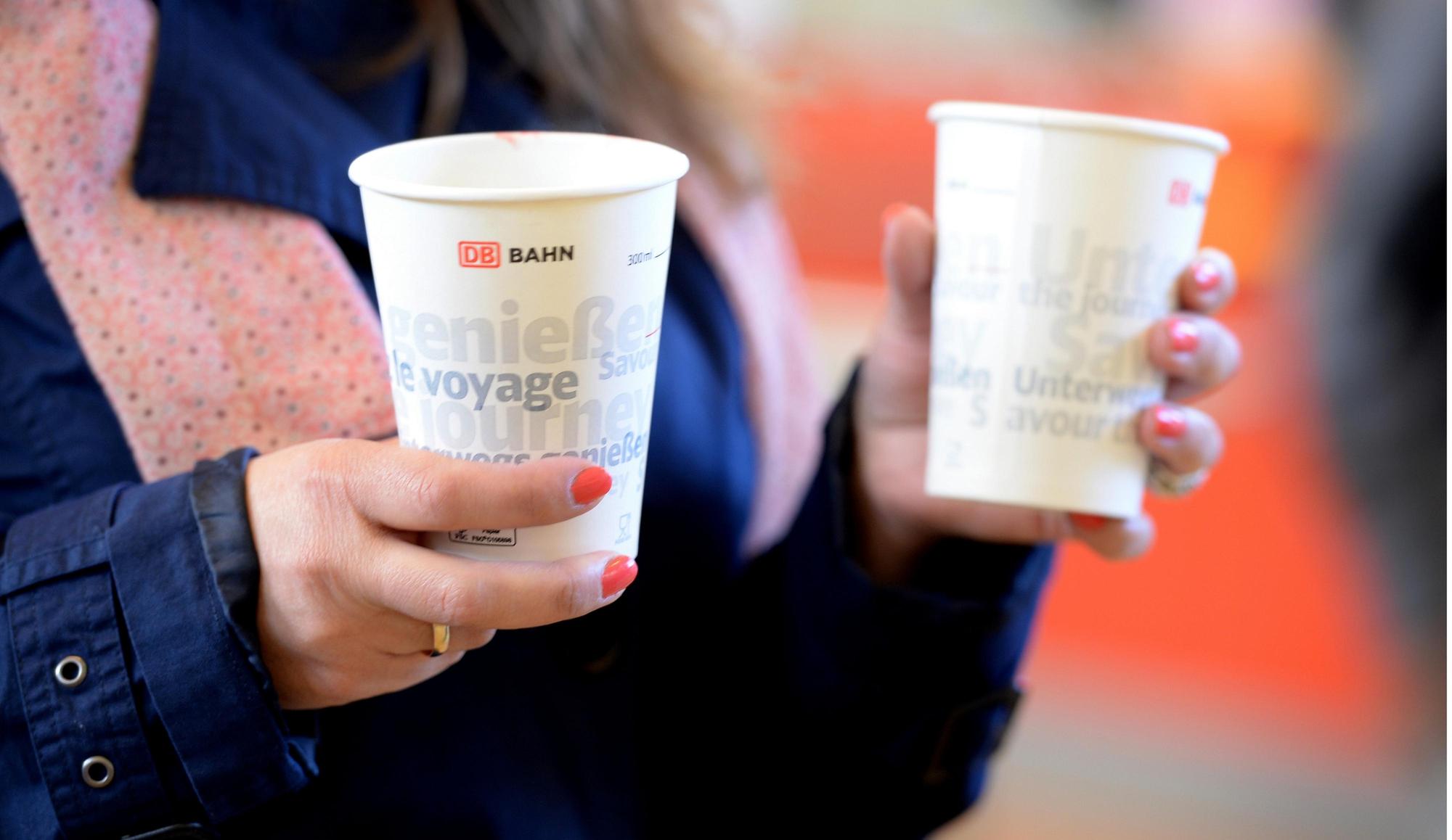 Kaffeebecher Deutsche Bahn