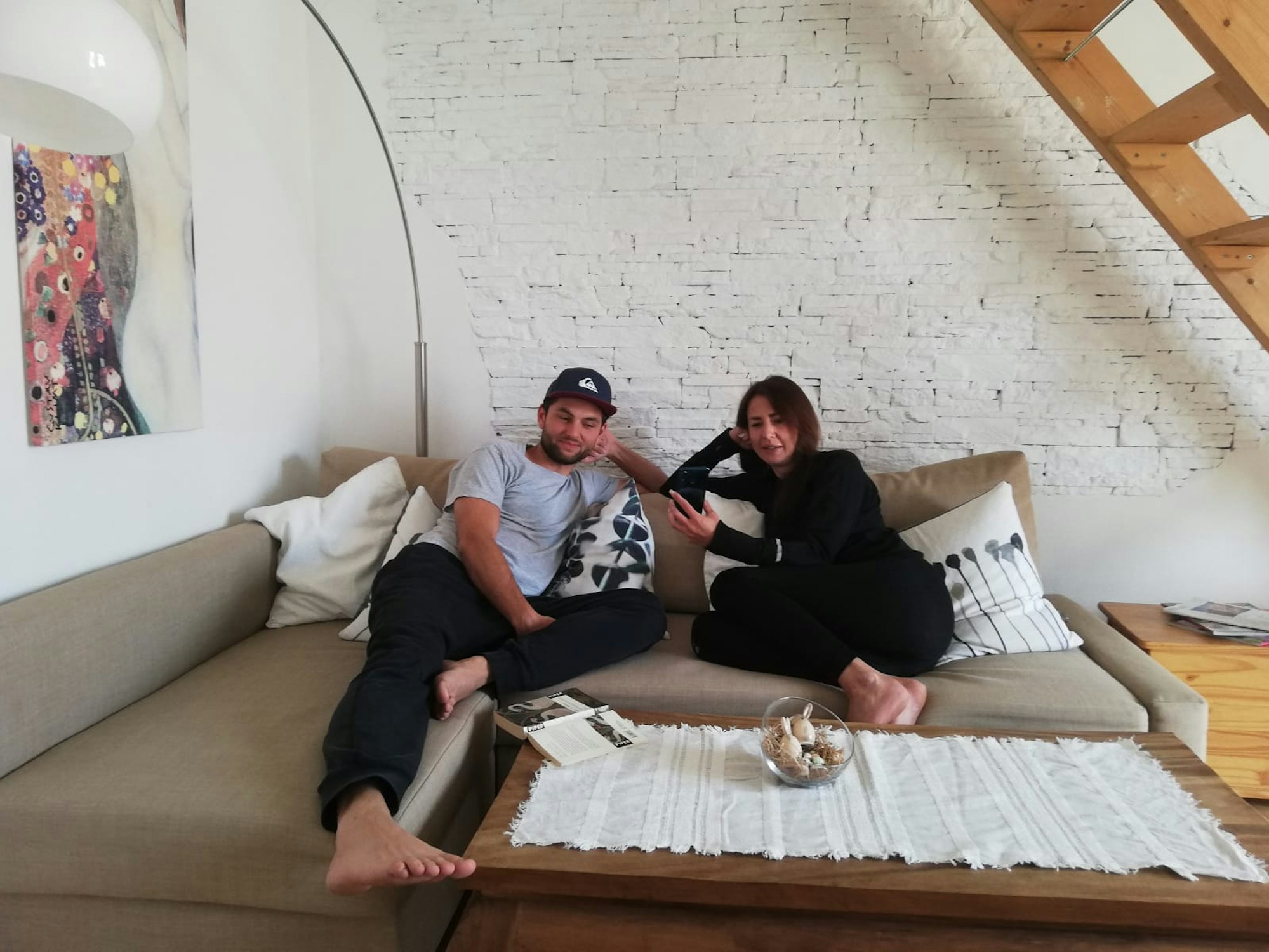Neitah mit Mitbewohner Christoph